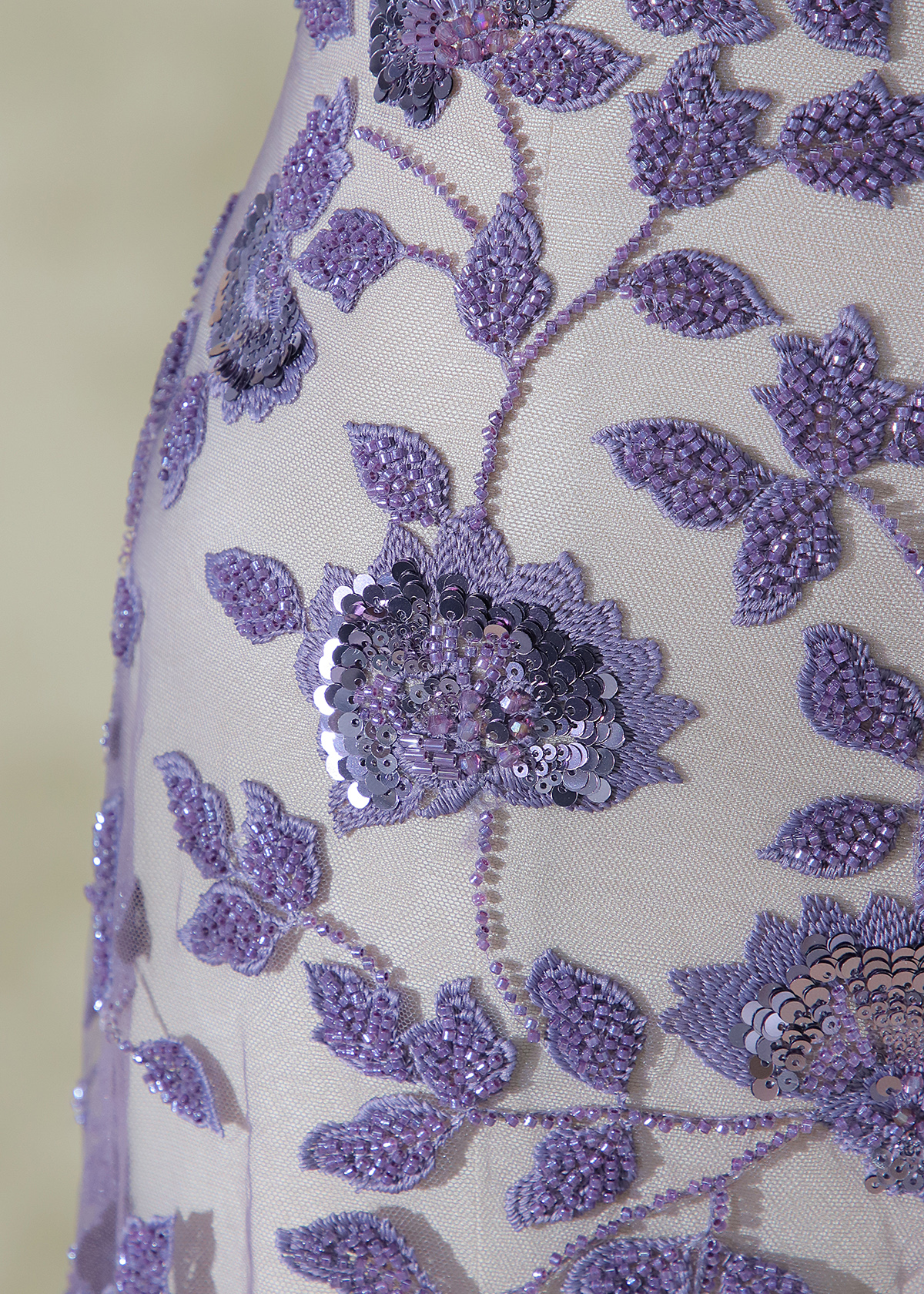 Yanzi colorful beaded lace dress fabric (YZZX335-1）