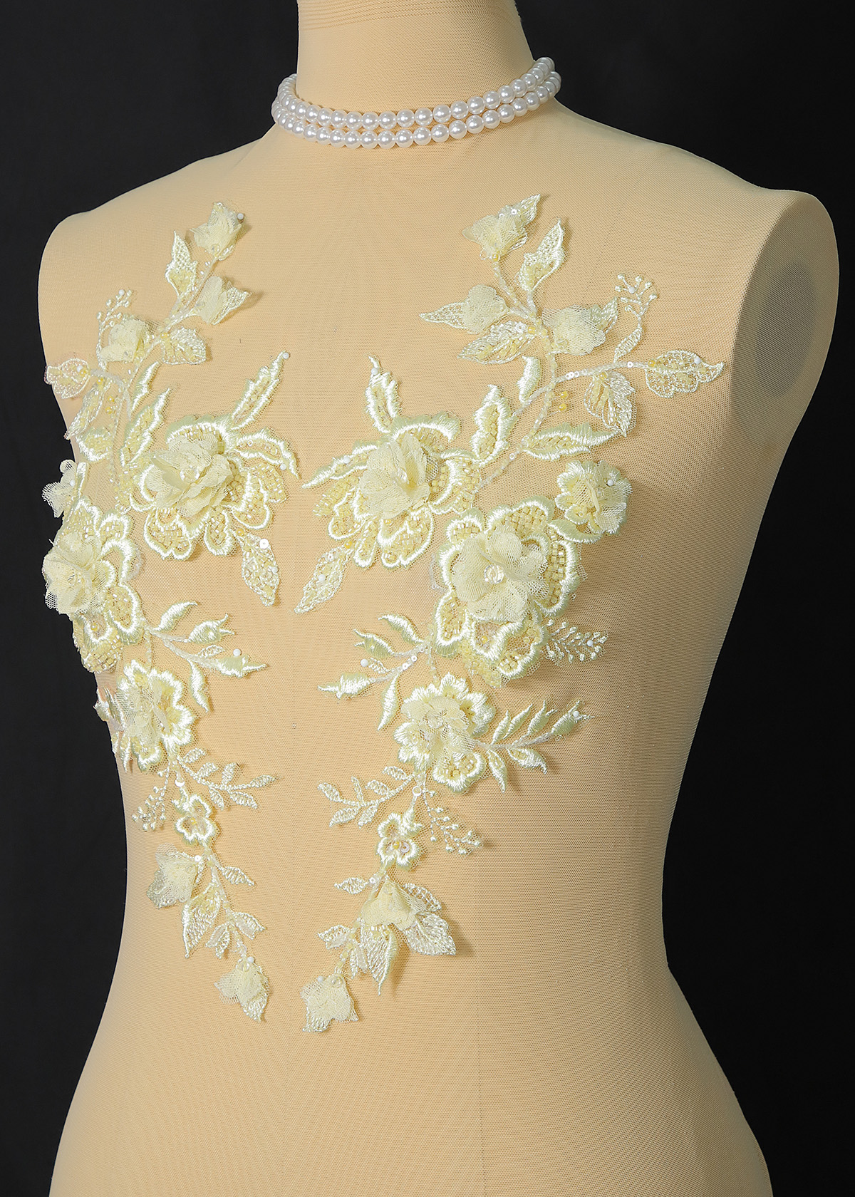 Yanzi 3D Handmade applique floral (YZOH3DX019)