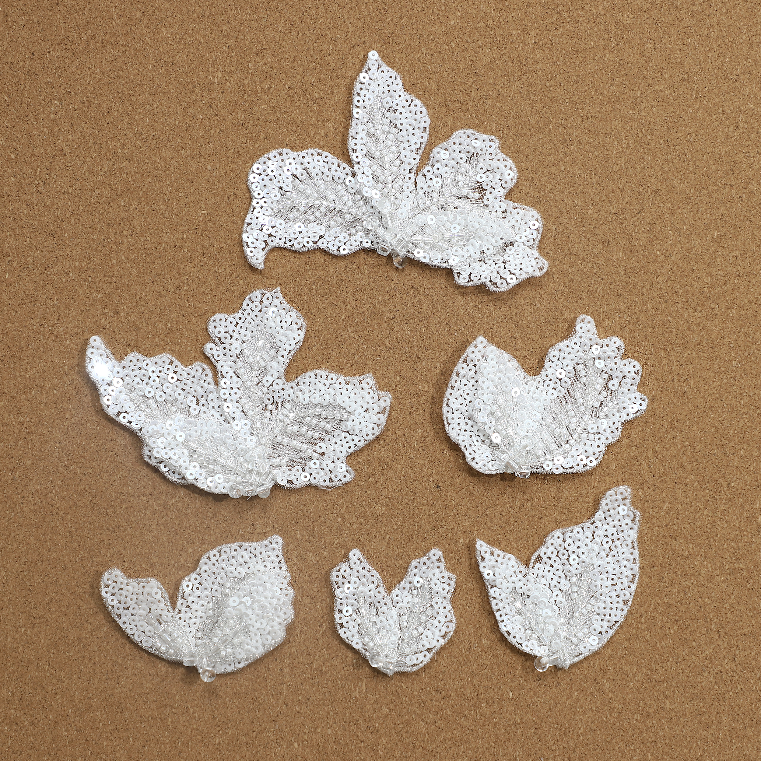 Yanzi Handmade 3d Flower Sequin Beads Applique(YZDH030)