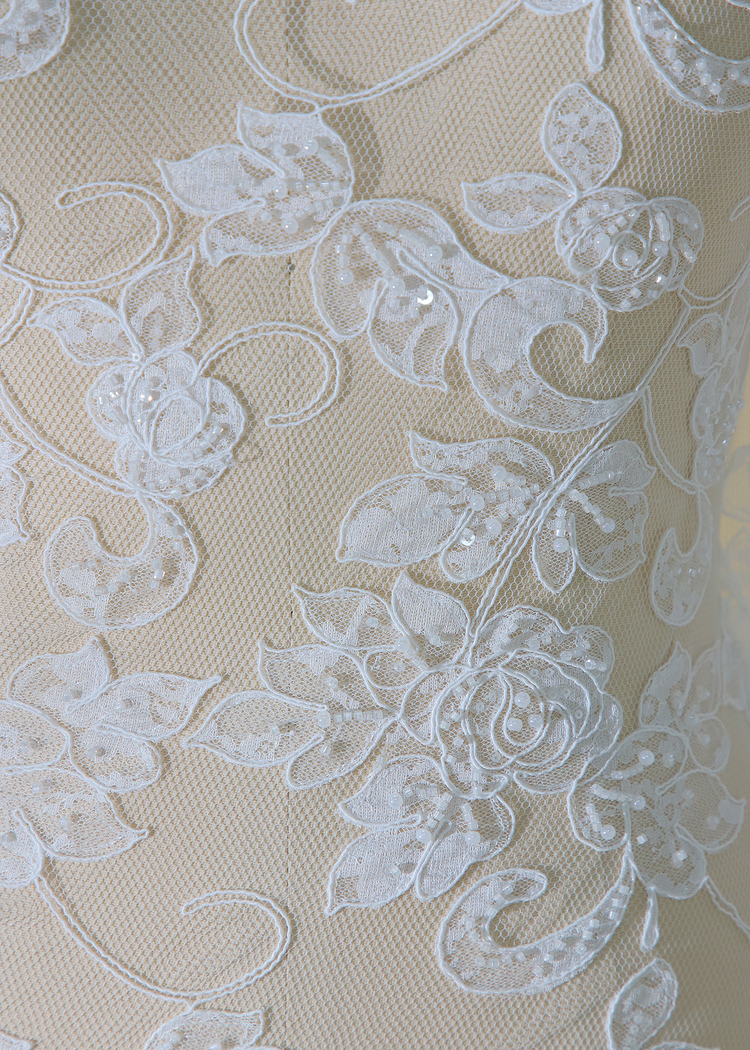 Yanzi corded bead embroidered lace with sequin  (YZC026)