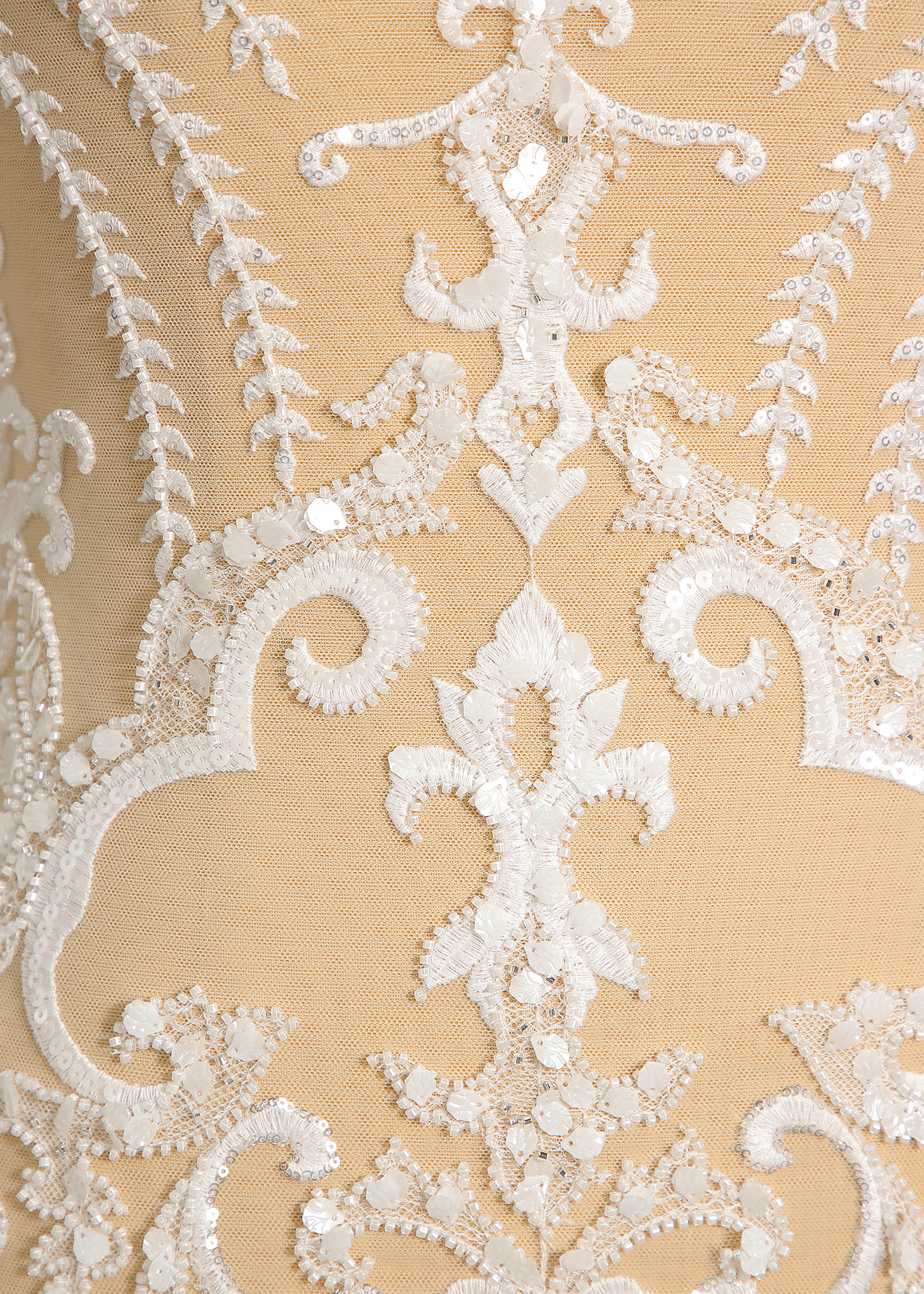 Yanzi bridal fabric luxury embroidery beads sequins lace (YZZX1086)