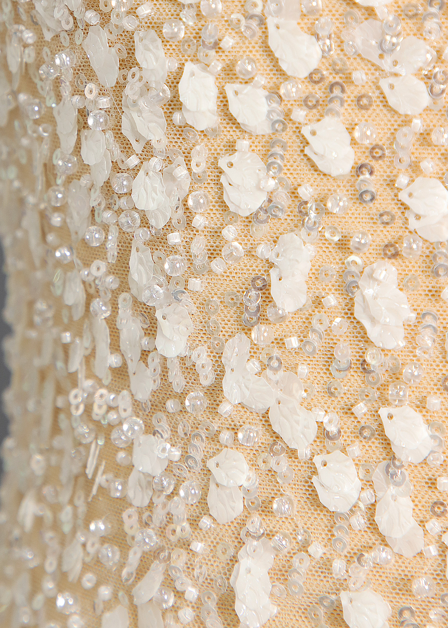 Yanzi floral beaded sequin embroidered lace (YZZX118-1)