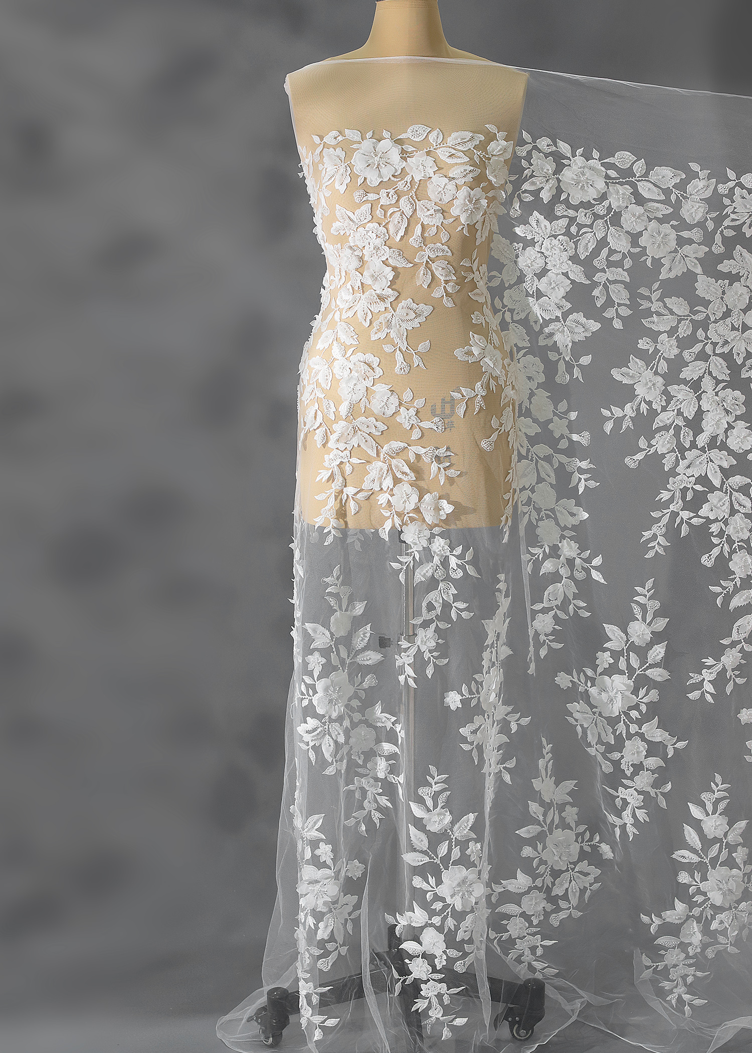 Yanzi floral beaded sequin embroidered lace (YZZX938)