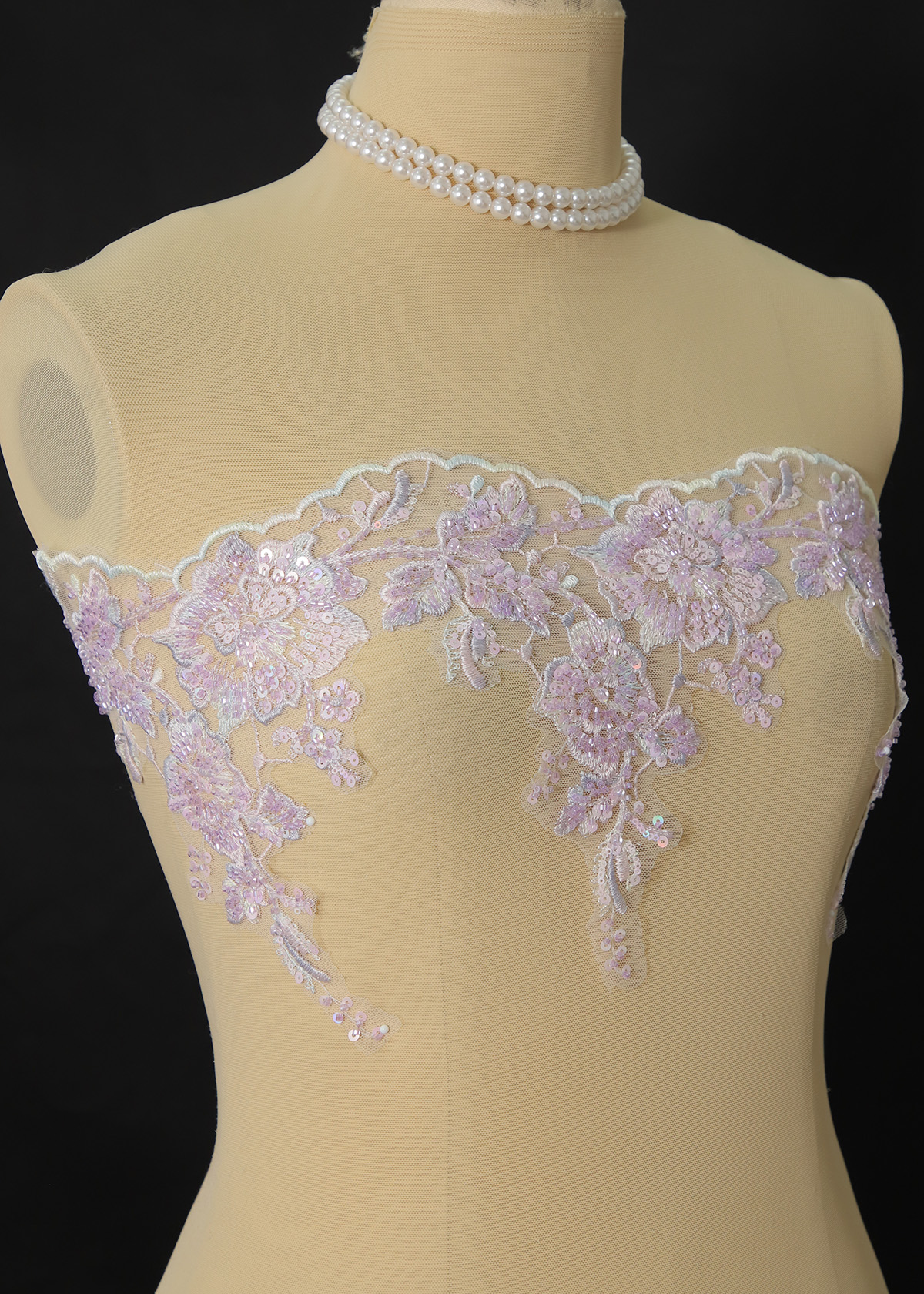 Yanzi lace bead trim (YZM136A)
