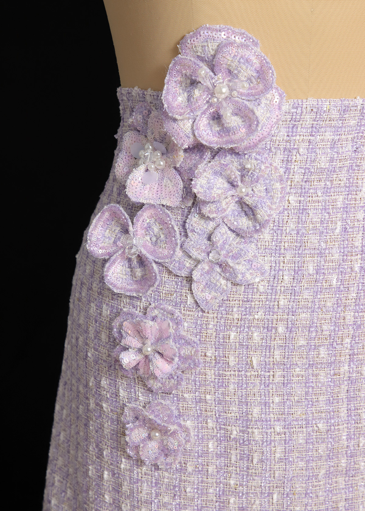 Yanzi Handmade 3d Flower Sequin Beads Applique