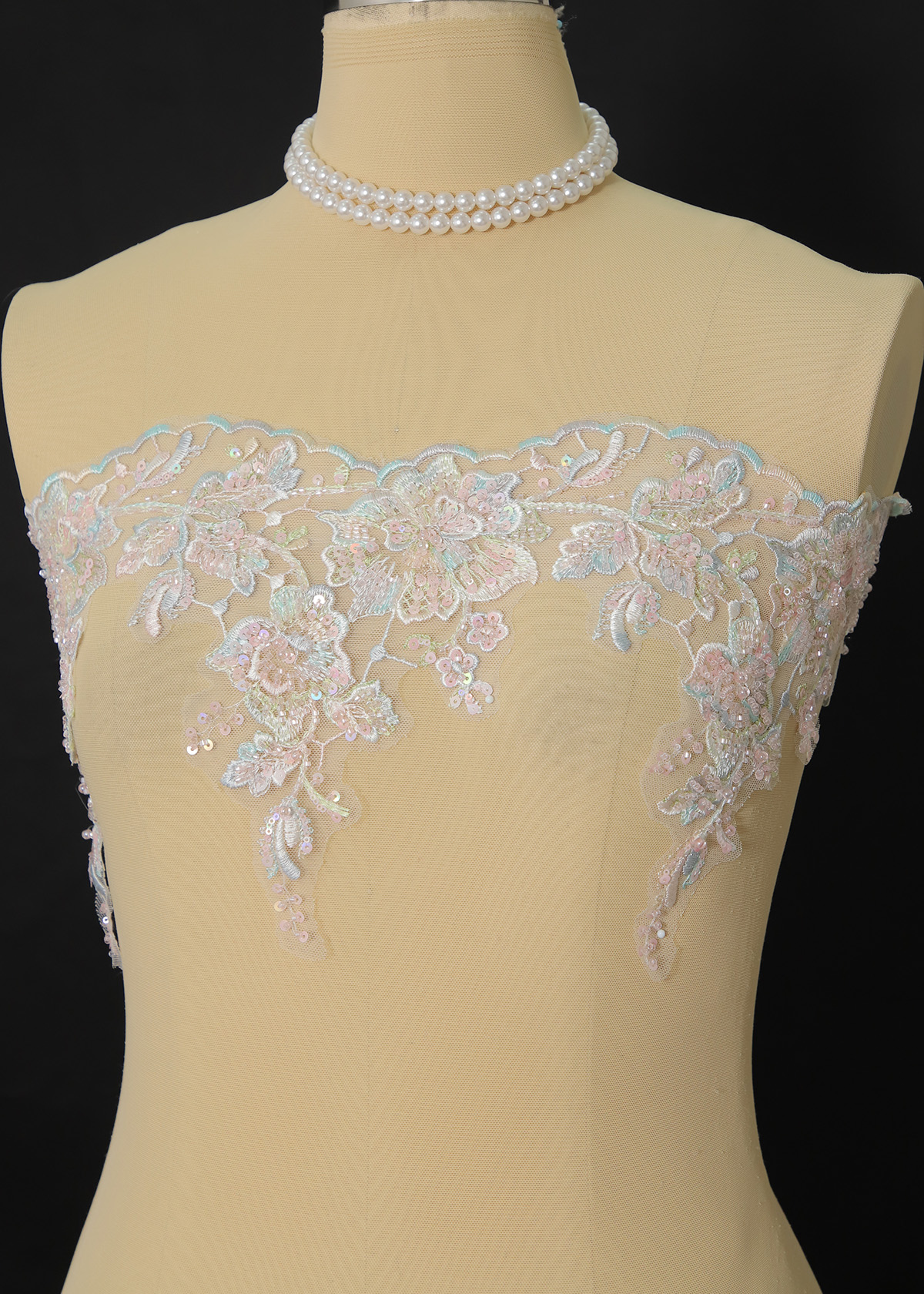 Yanzi lace bead trim (YZM136A)