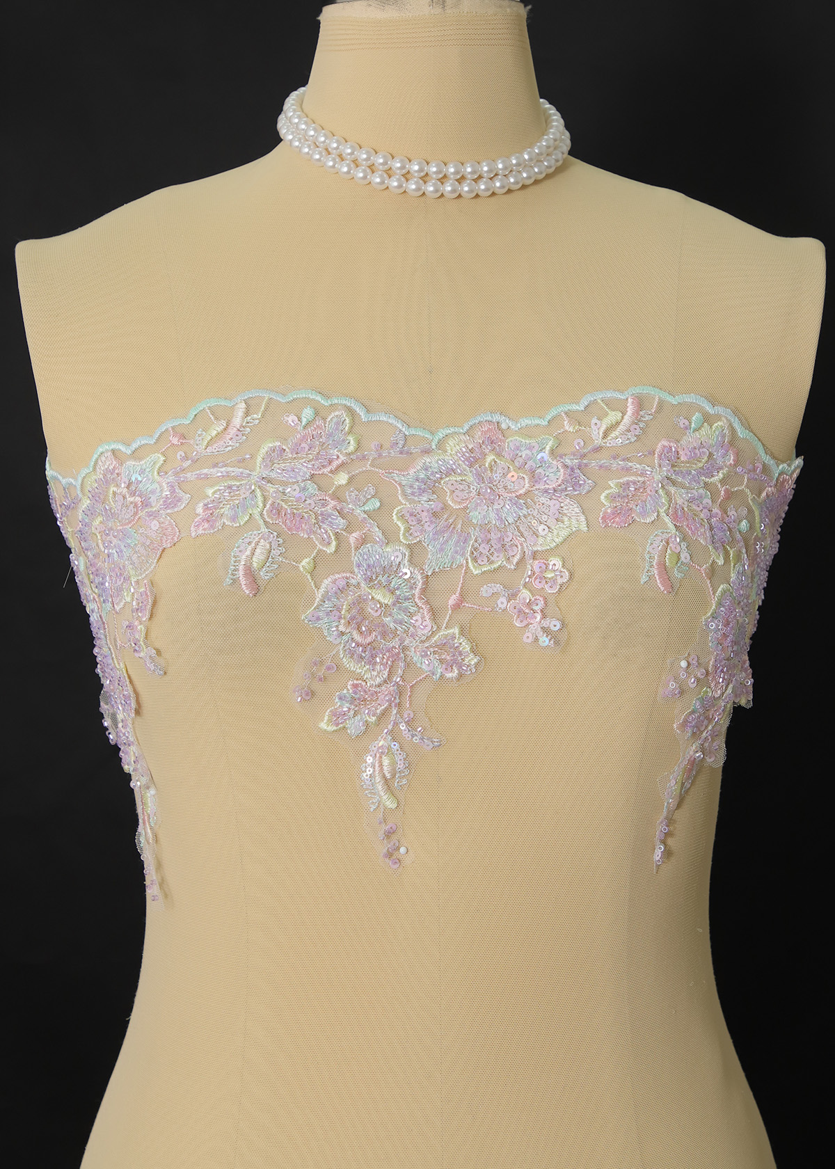 Yanzi lace bead trim (YZM136A)