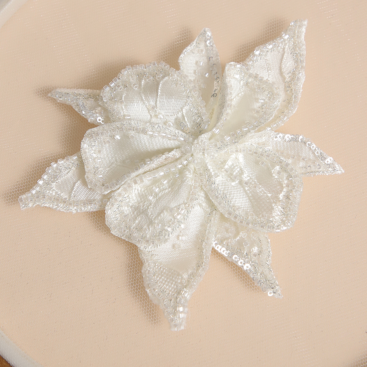 Yanzi Handmade 3d Flower Sequin Beads Applique(YZDH121)