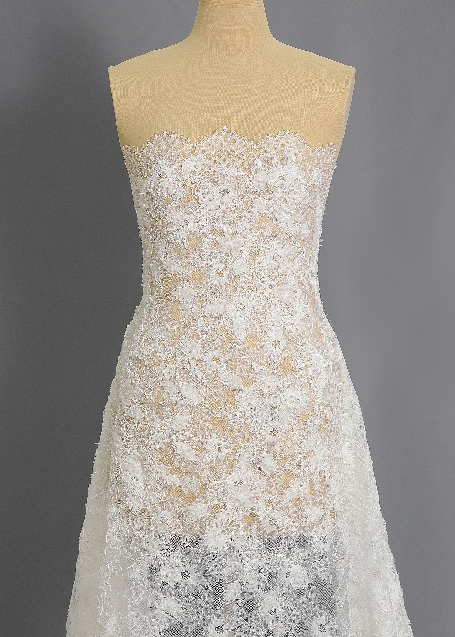 Yanzi corded bead embroidered lace with sequin  (YZC018-2)