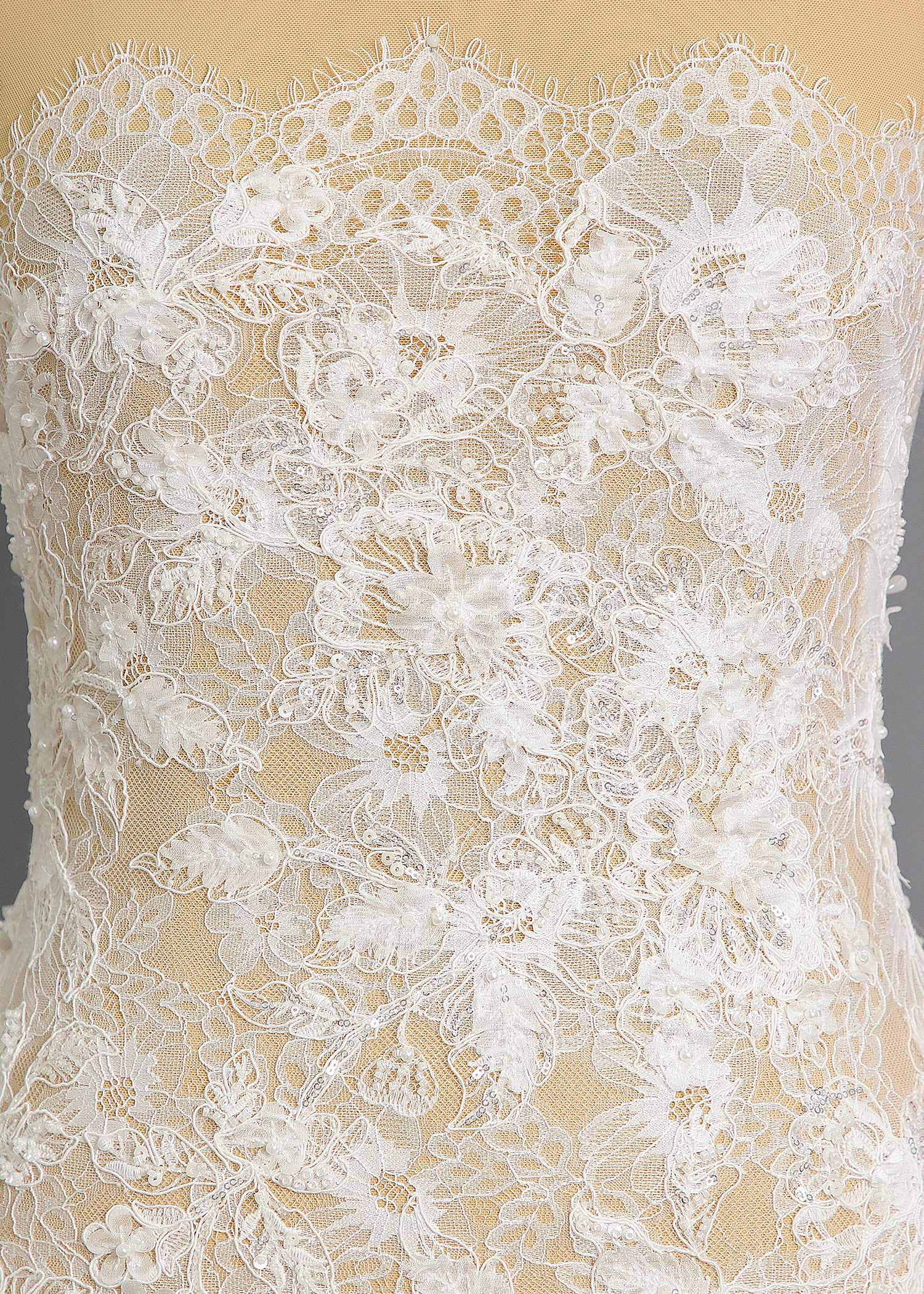 Yanzi corded bead embroidered lace with sequin  (YZC018-2)