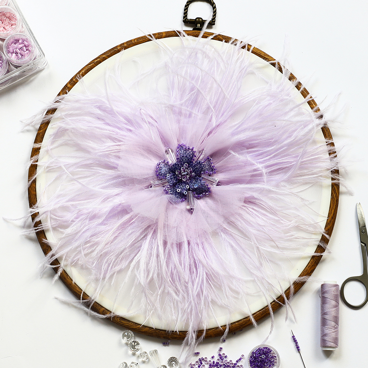 Yanzi Handmade 3d Flower Sequin Beads Applique(YZDH080)