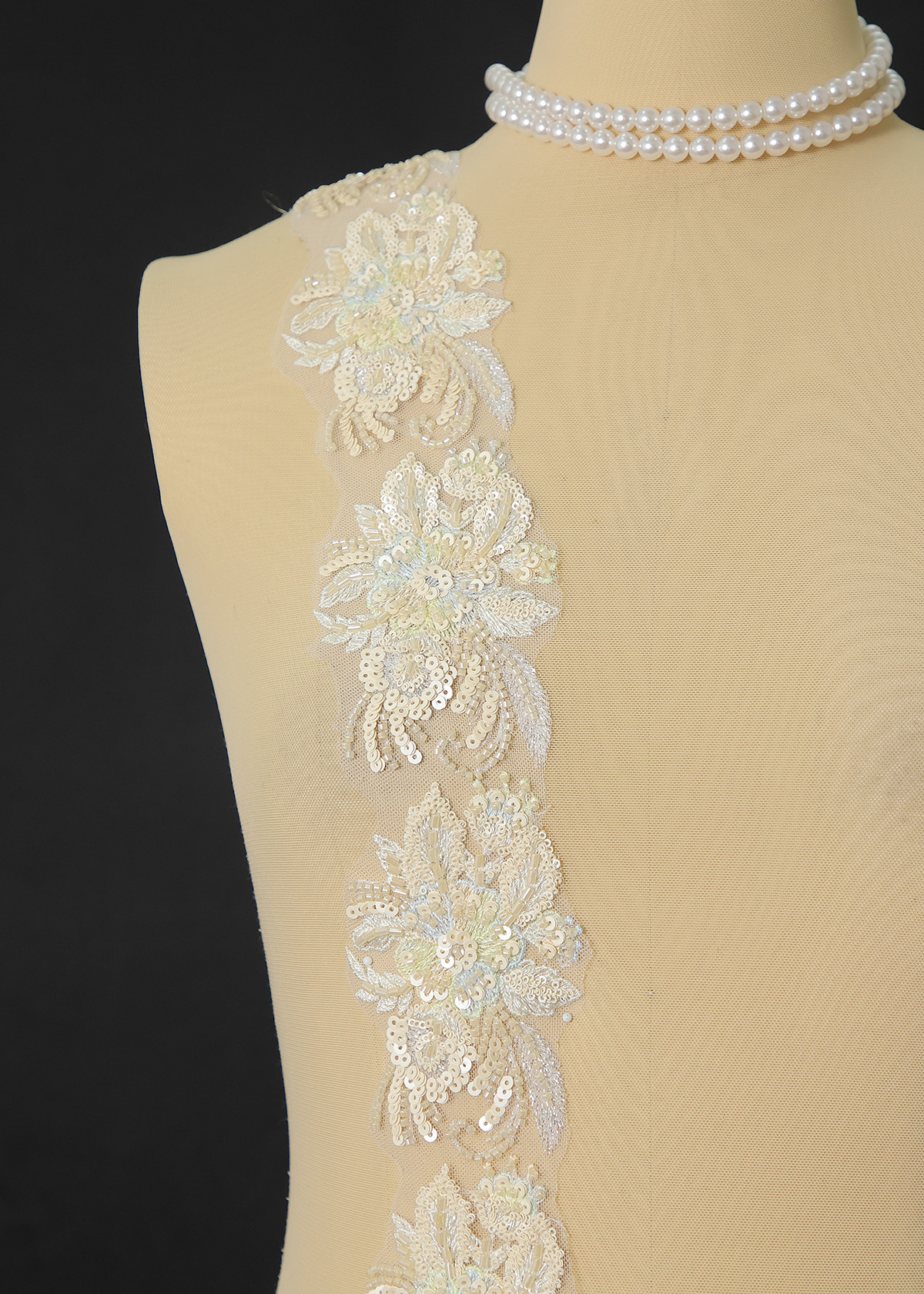 Yanzi lace bead trim (YZM173)