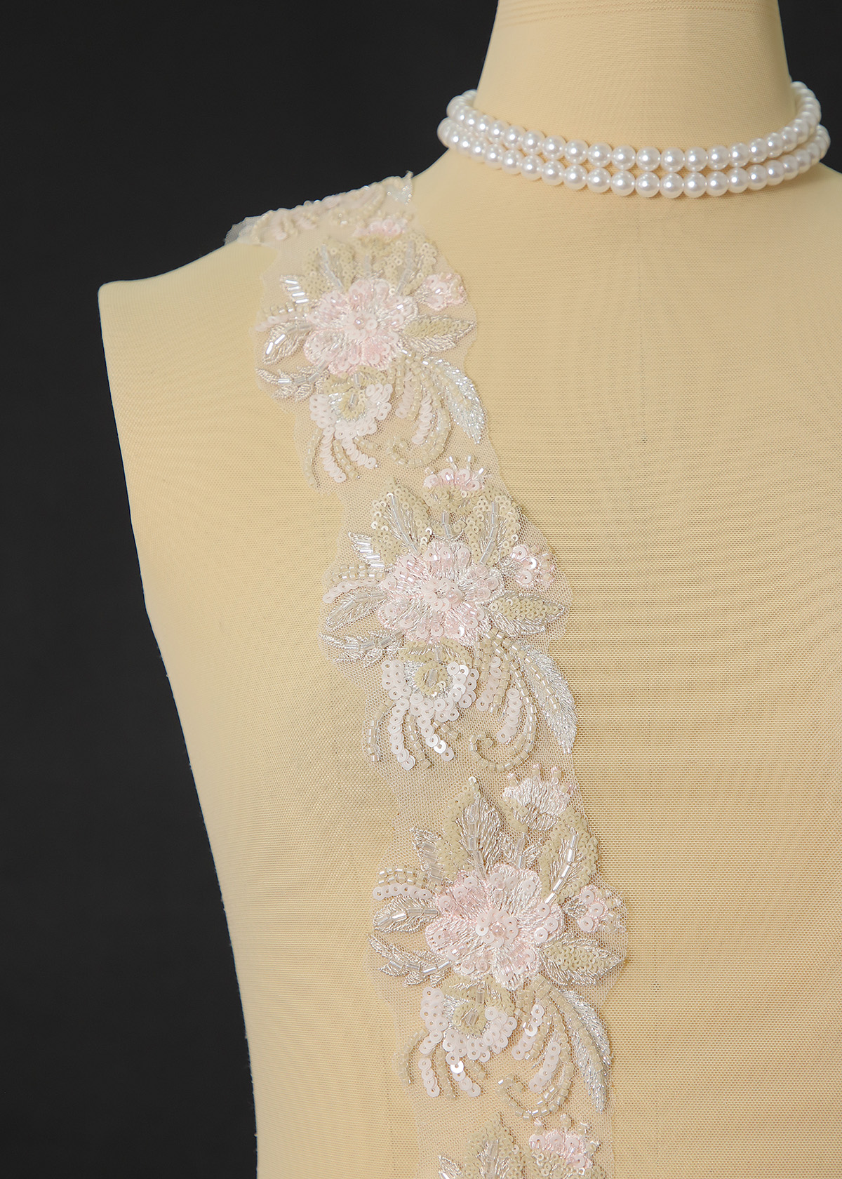 Yanzi lace bead trim (YZM173)