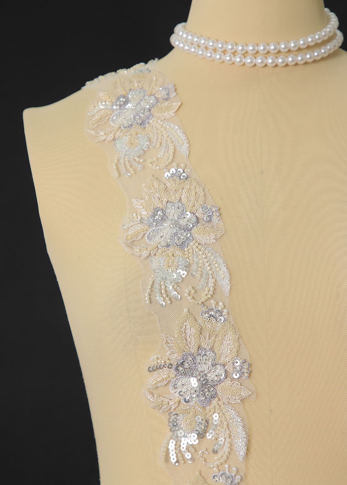 Yanzi lace bead trim (YZM173)