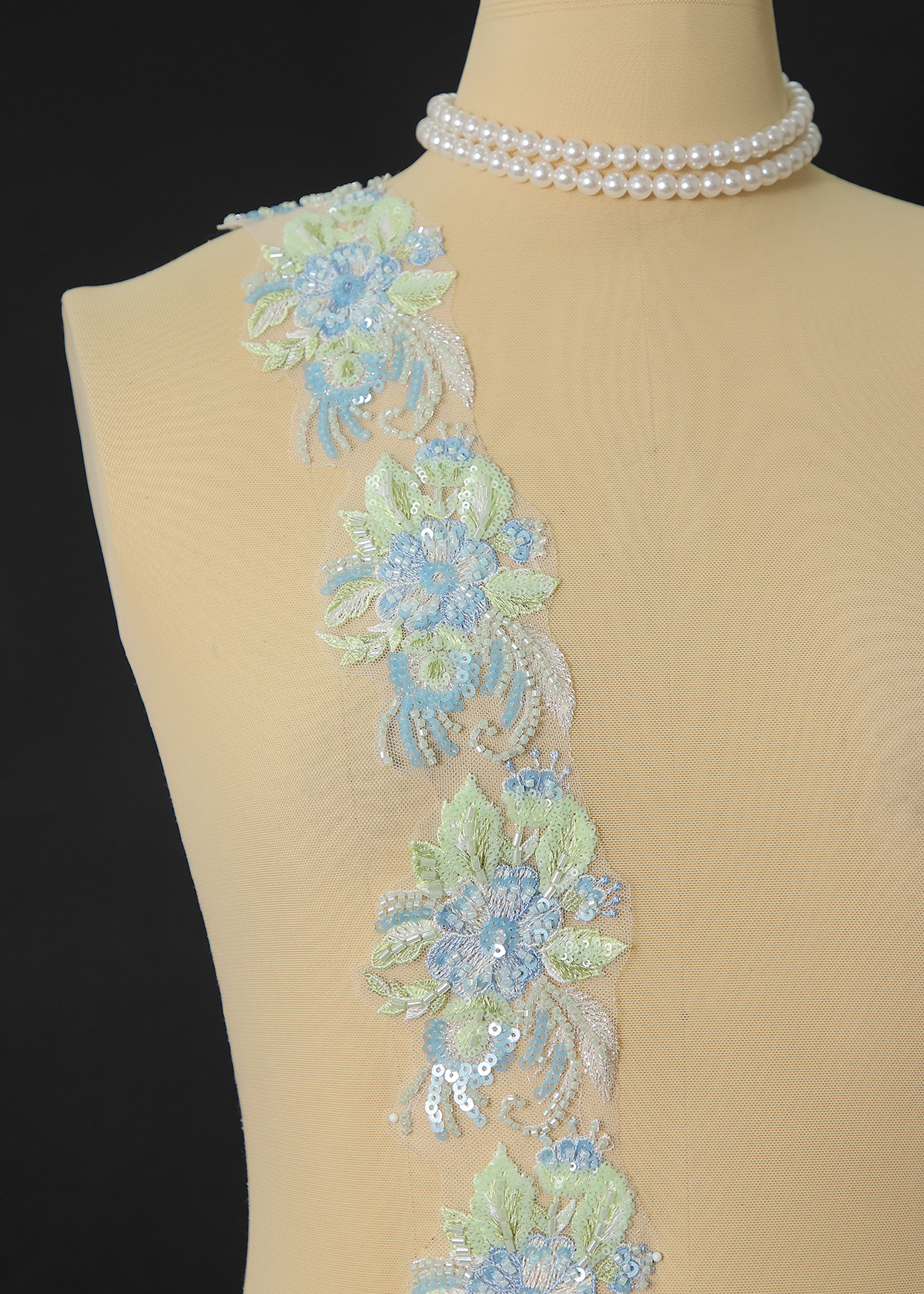 Yanzi lace bead trim (YZM173)