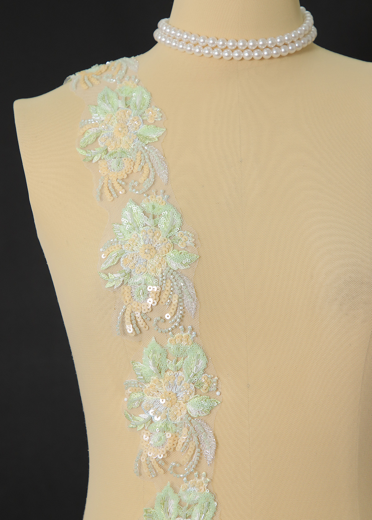 Yanzi lace bead trim (YZM173)