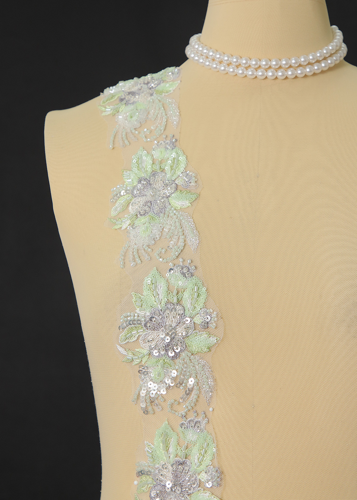 Yanzi lace bead trim (YZM173)