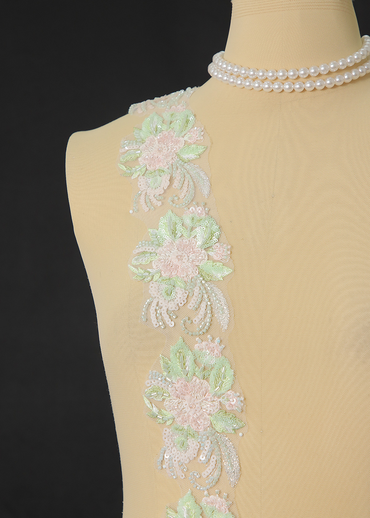 Yanzi lace bead trim (YZM173)