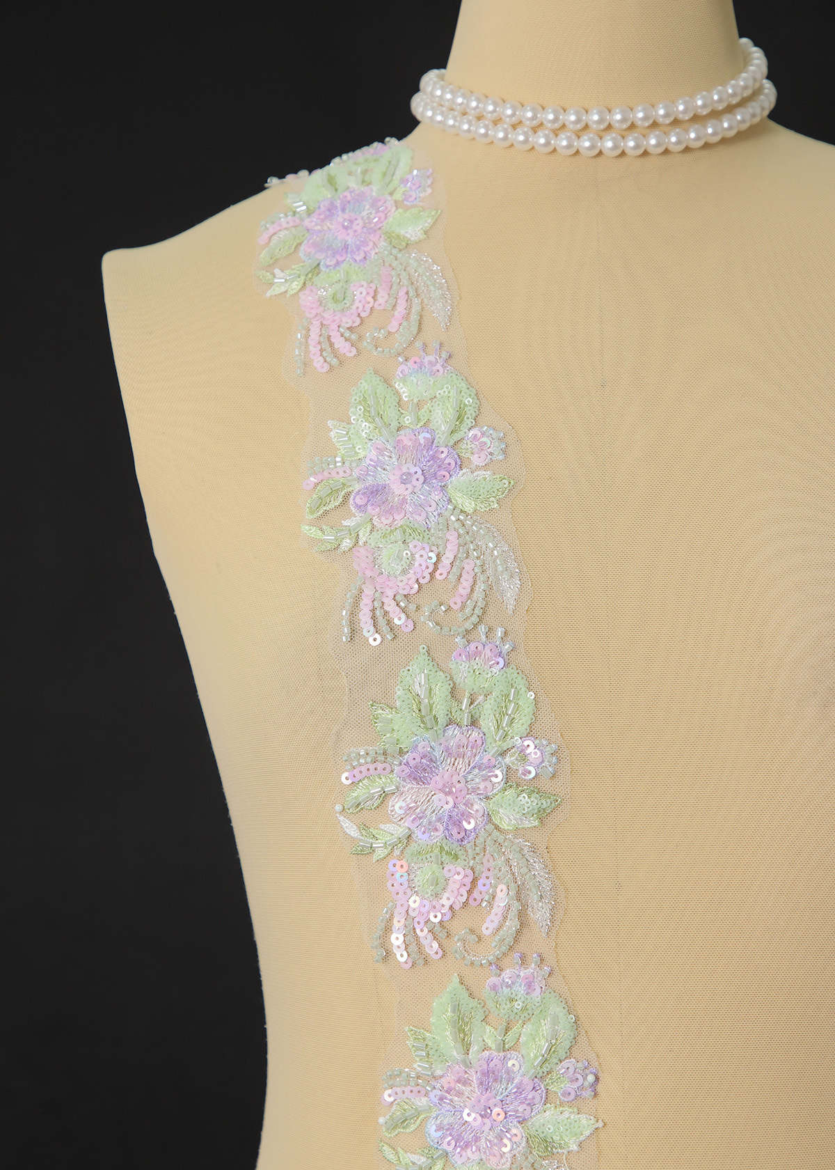 Yanzi lace bead trim (YZM173)