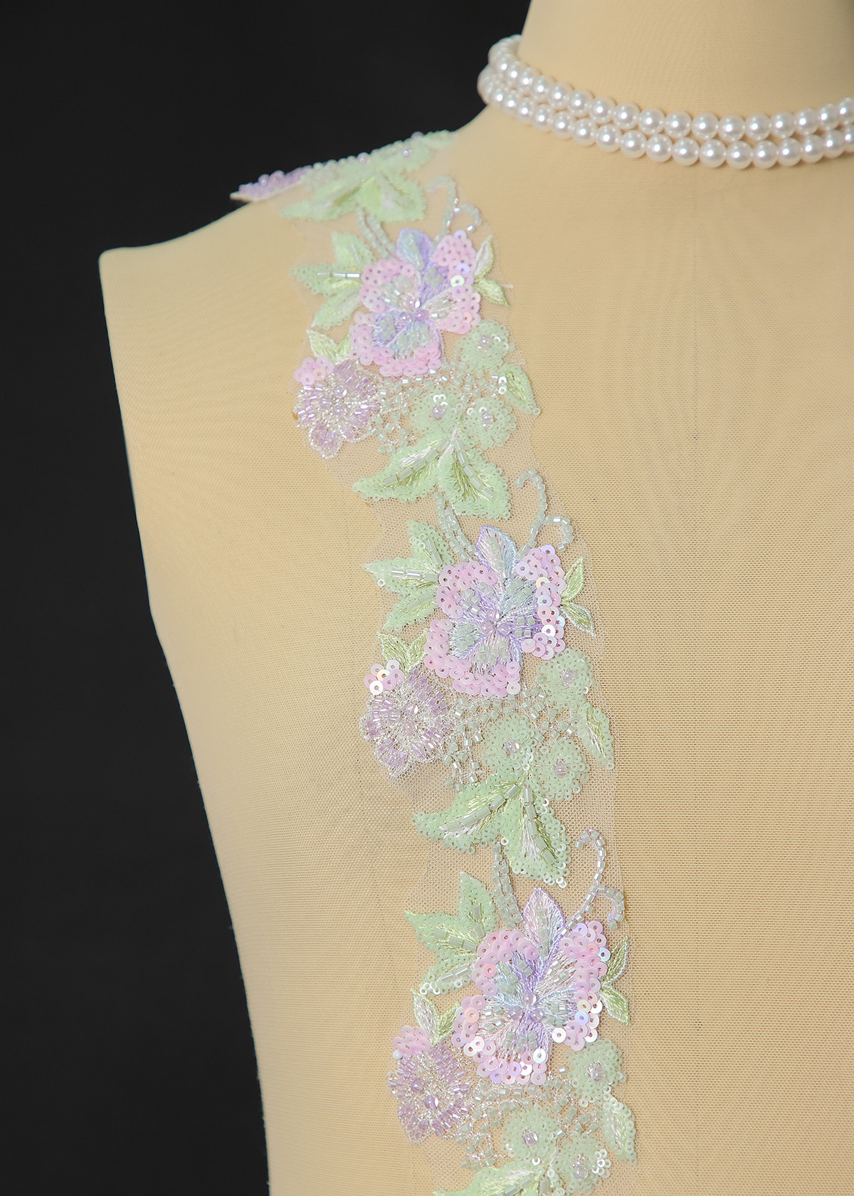 Yanzi lace bead trim (YZM172)