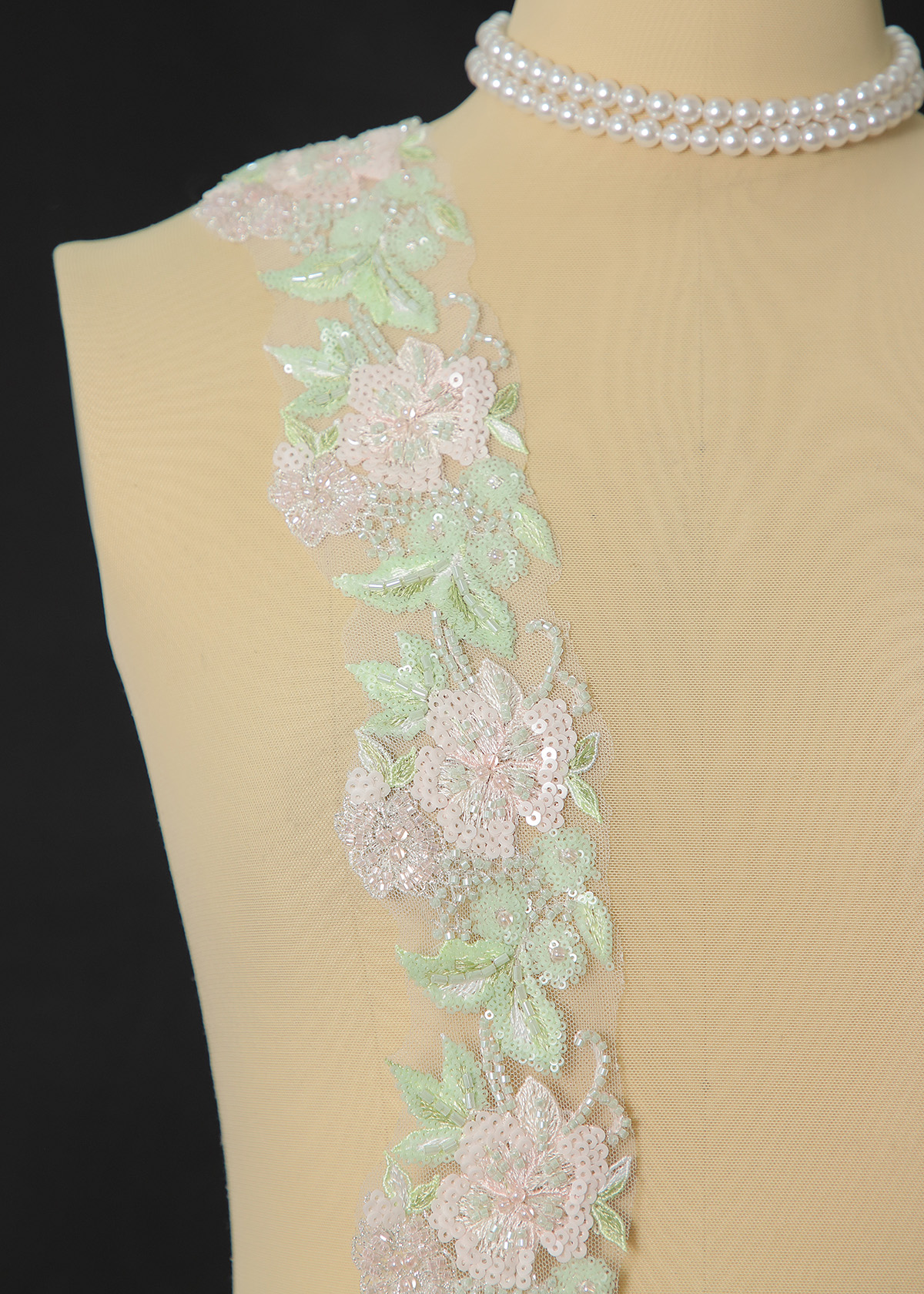 Yanzi lace bead trim (YZM172)