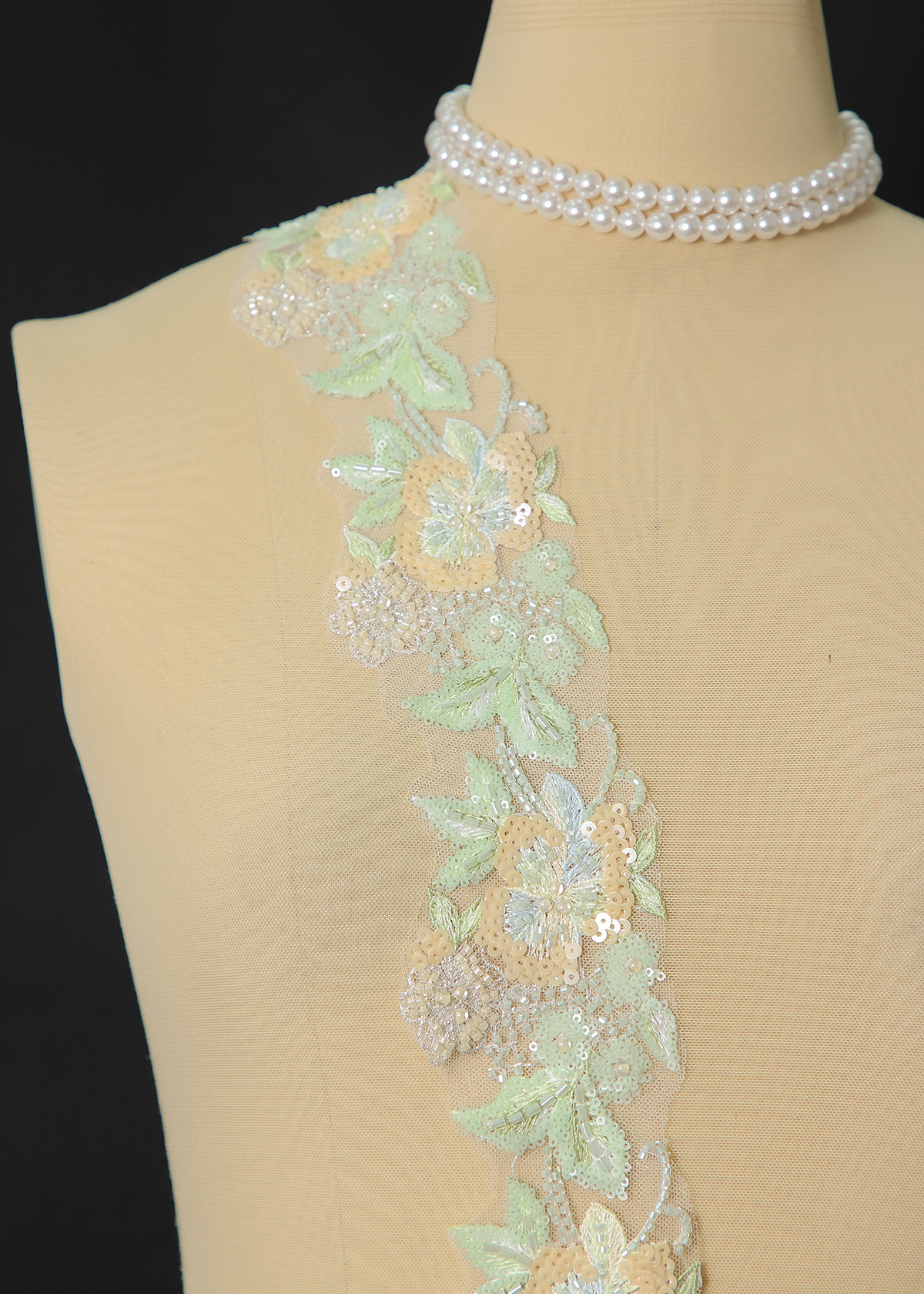 Yanzi lace bead trim (YZM172)