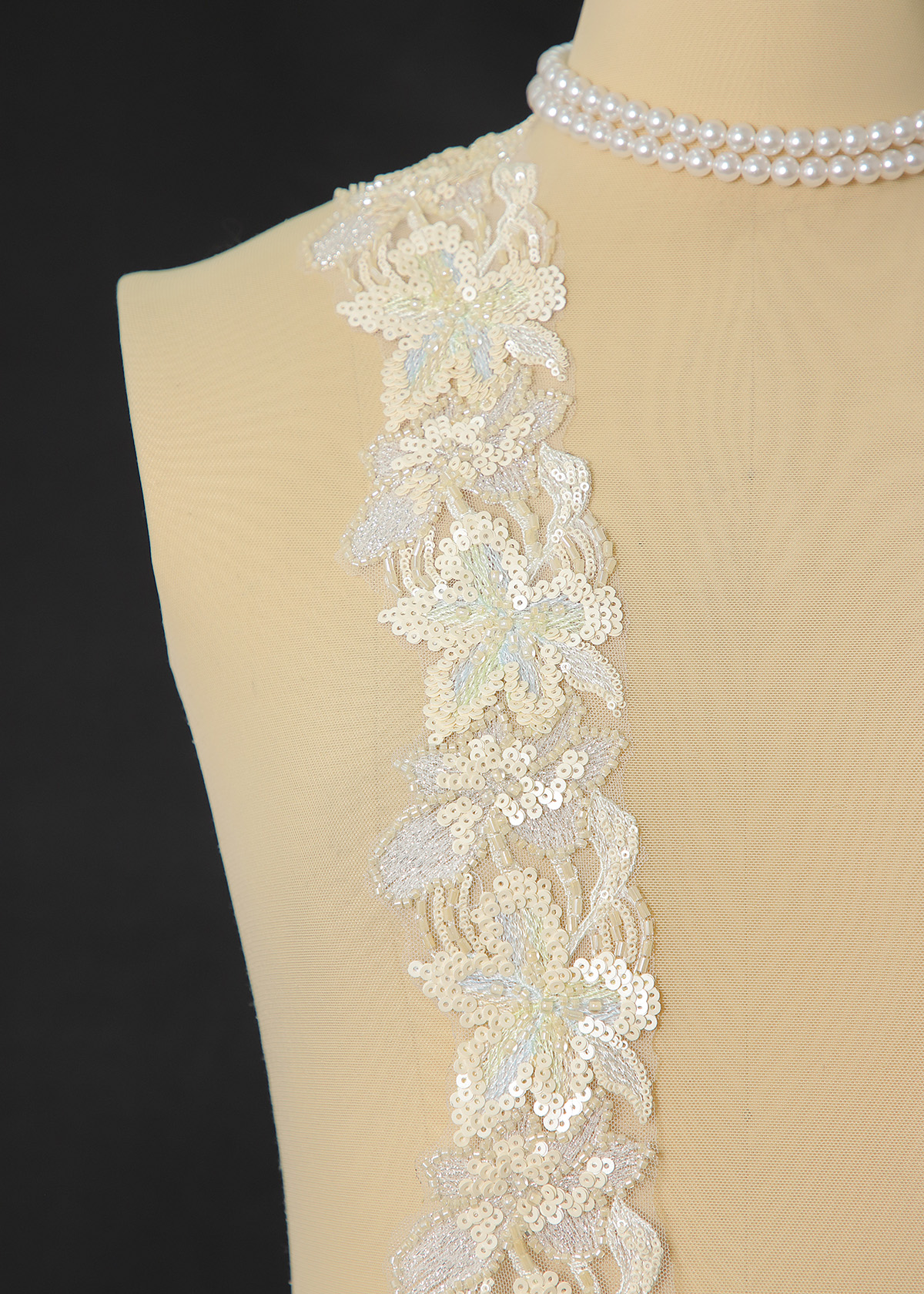 Yanzi lace bead trim (YZM167)