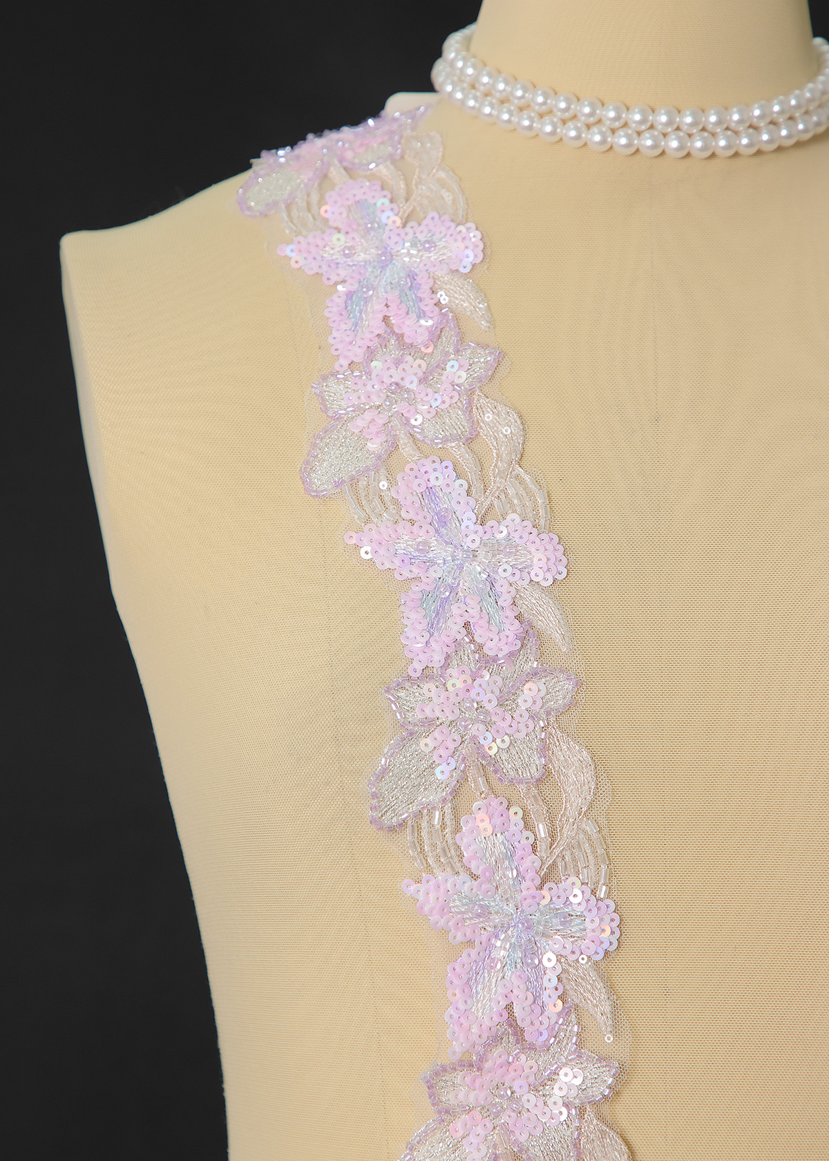 Yanzi lace bead trim (YZM167)