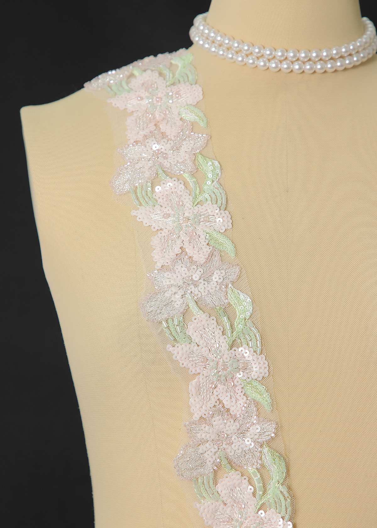Yanzi lace bead trim (YZM167)