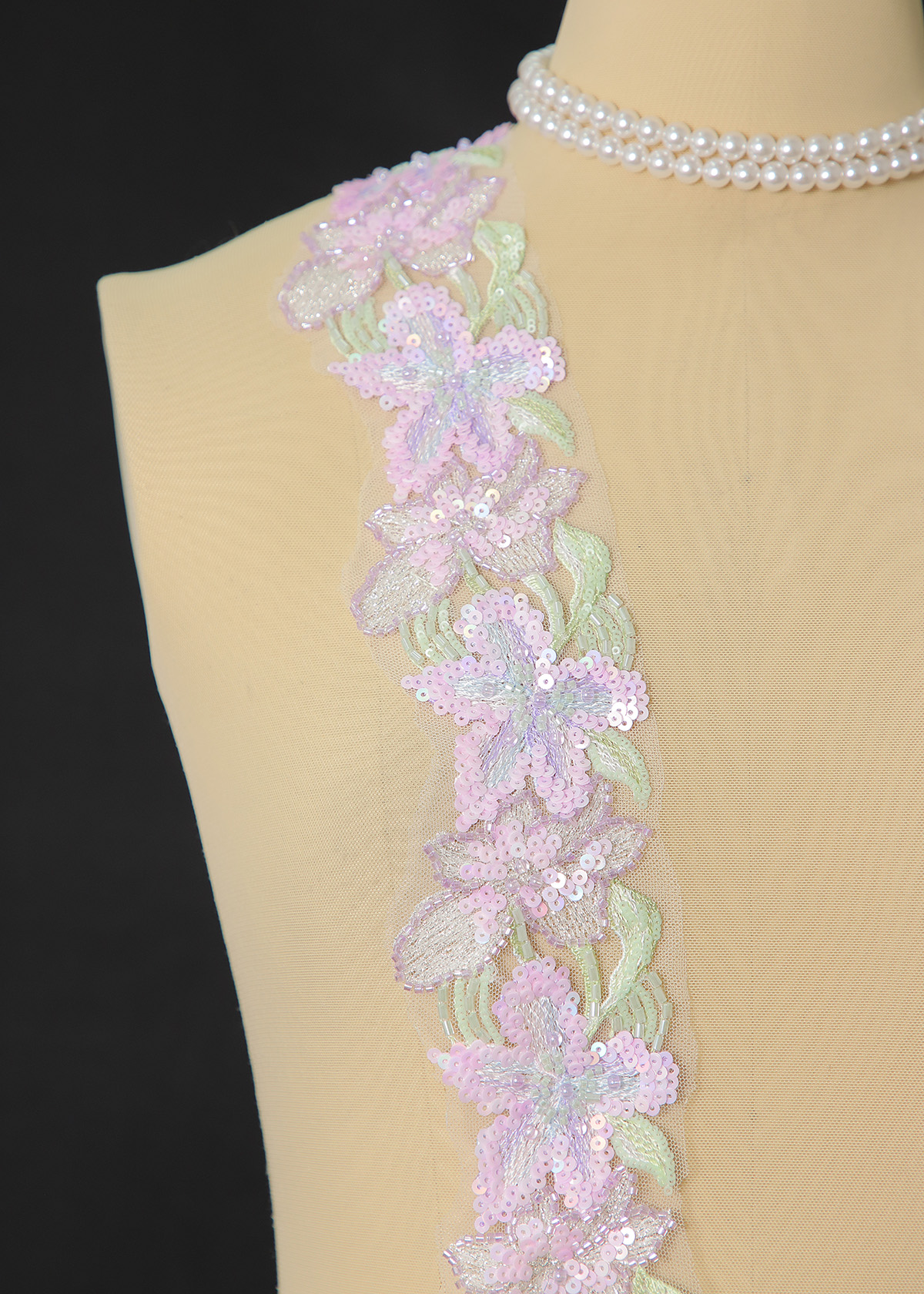 Yanzi lace bead trim (YZM167)