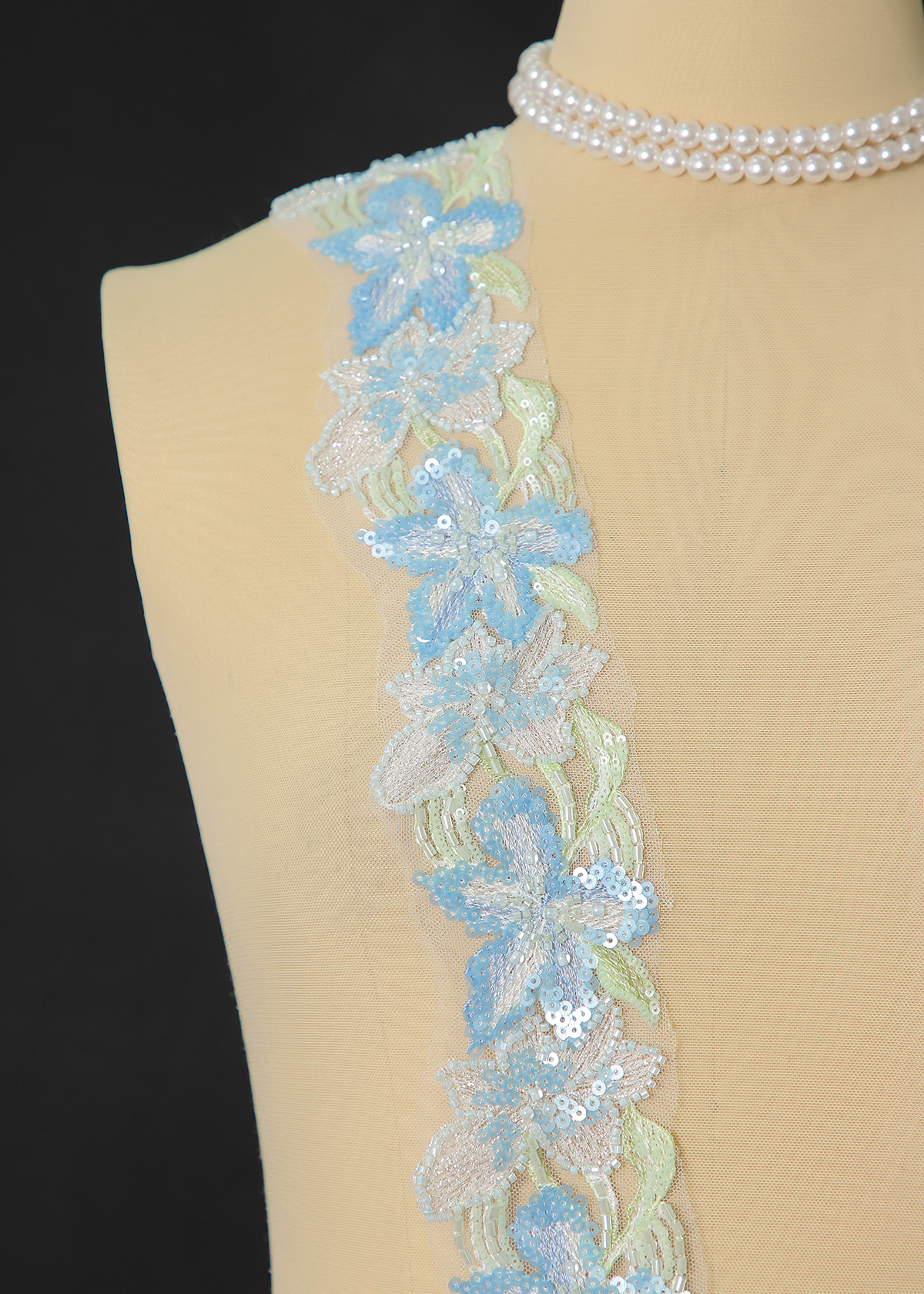 Yanzi lace bead trim (YZM167)