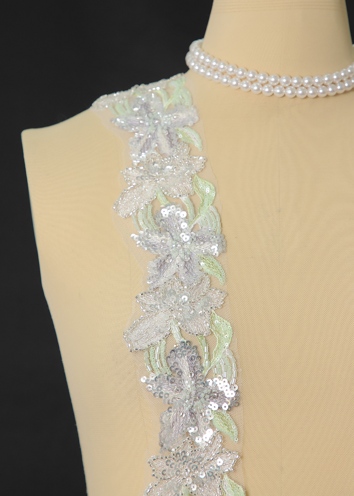 Yanzi lace bead trim (YZM167)