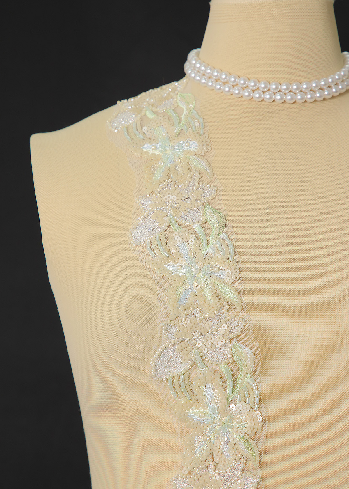 Yanzi lace bead trim (YZM167)