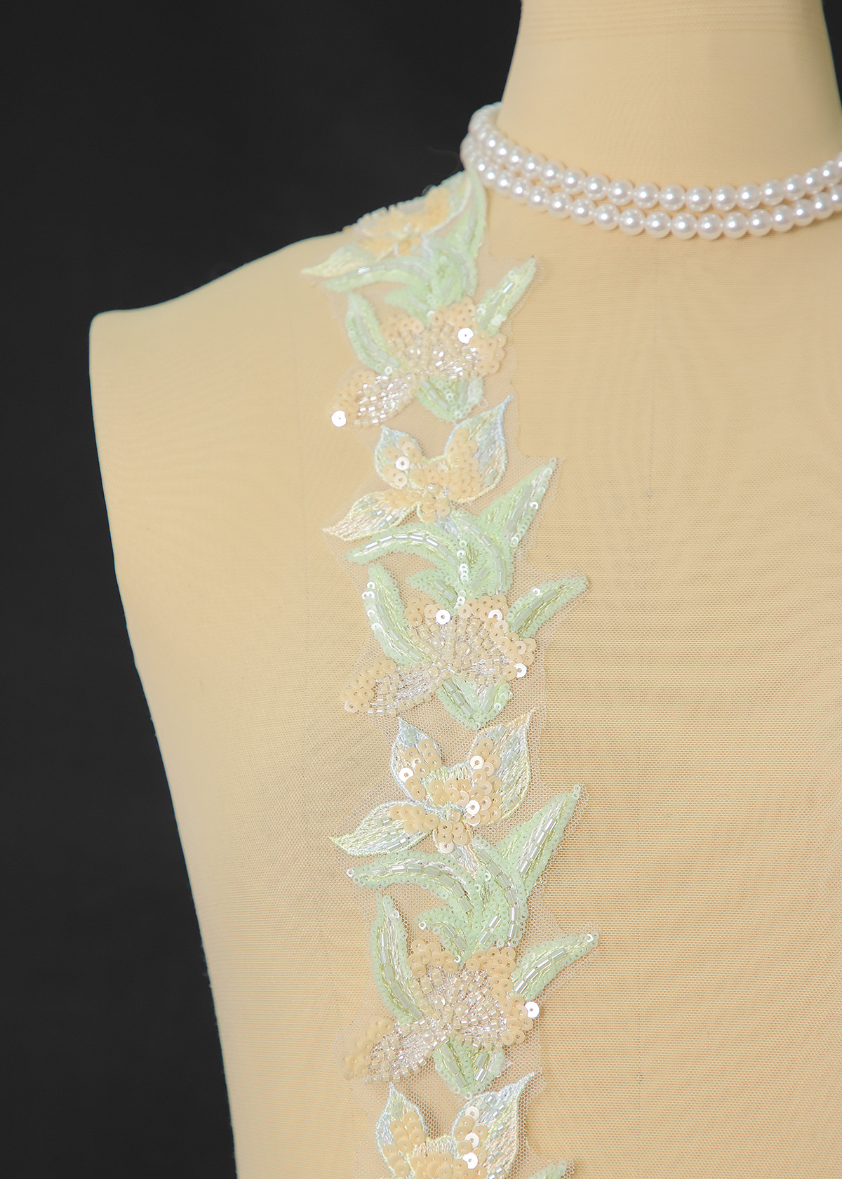 Yanzi lace bead trim (YZM169)