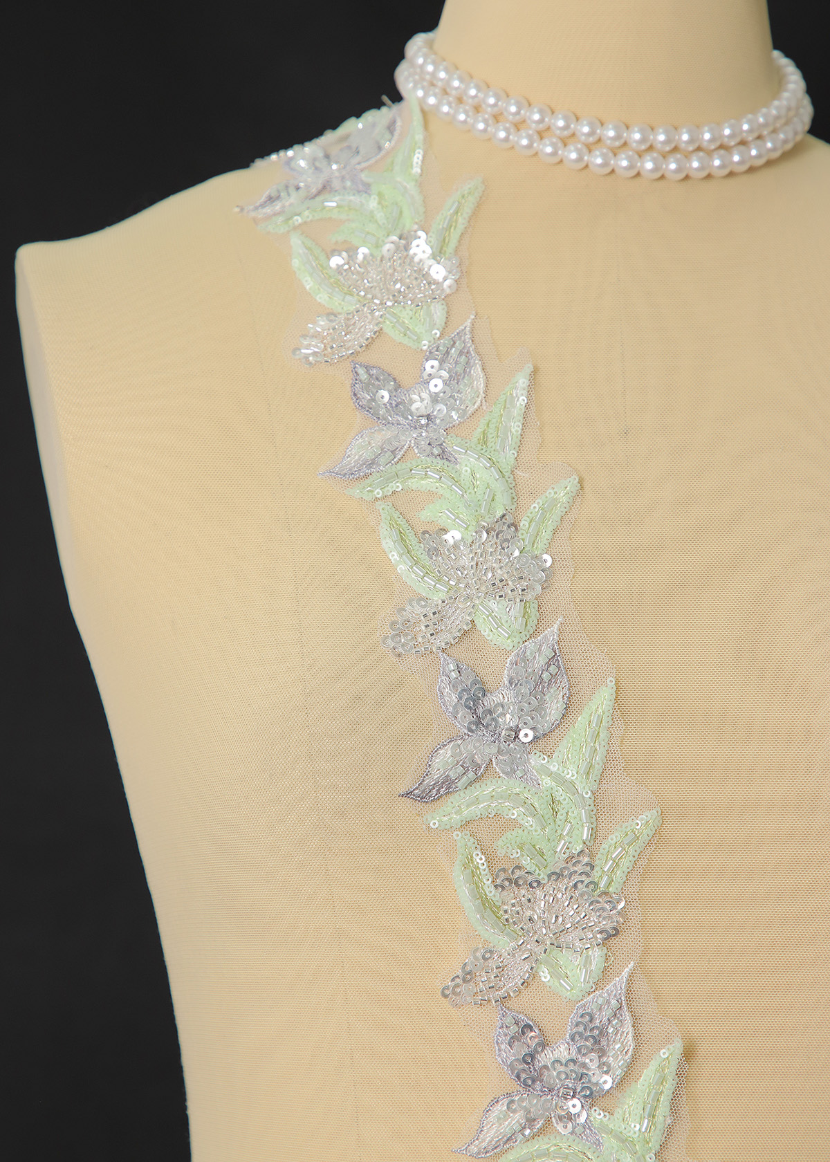 Yanzi lace bead trim (YZM169)