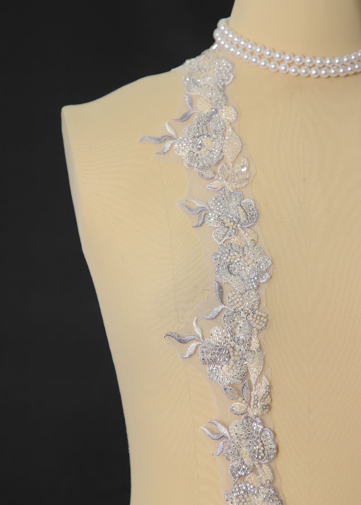 Yanzi lace bead trim (YZM185)