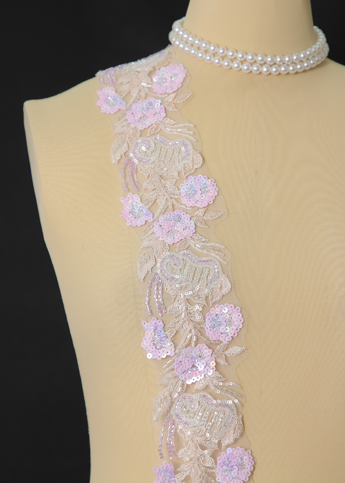 Yanzi lace bead trim (YZM165)