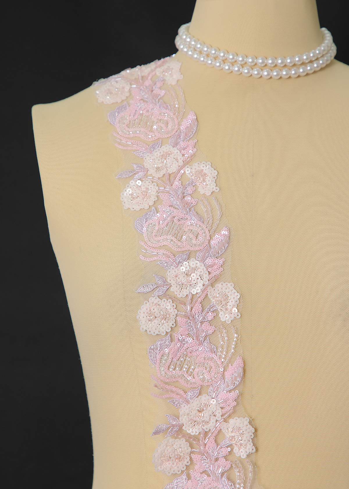 Yanzi lace bead trim (YZM165)