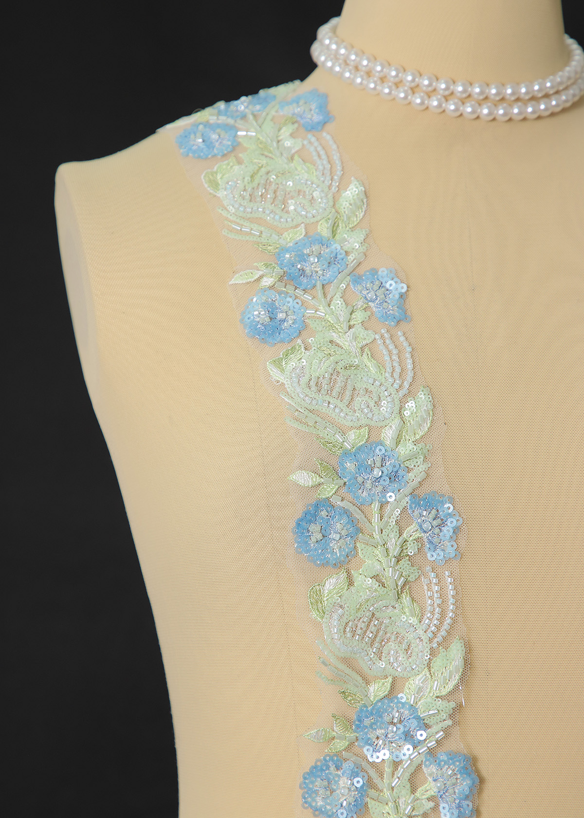 Yanzi lace bead trim (YZM165)