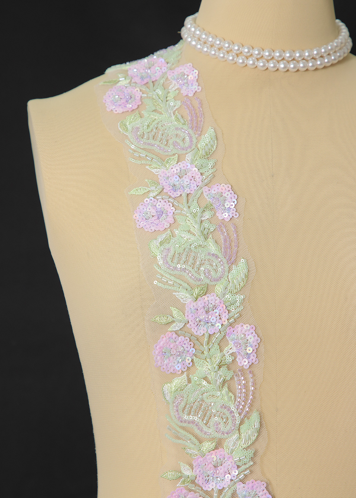 Yanzi lace bead trim (YZM165)