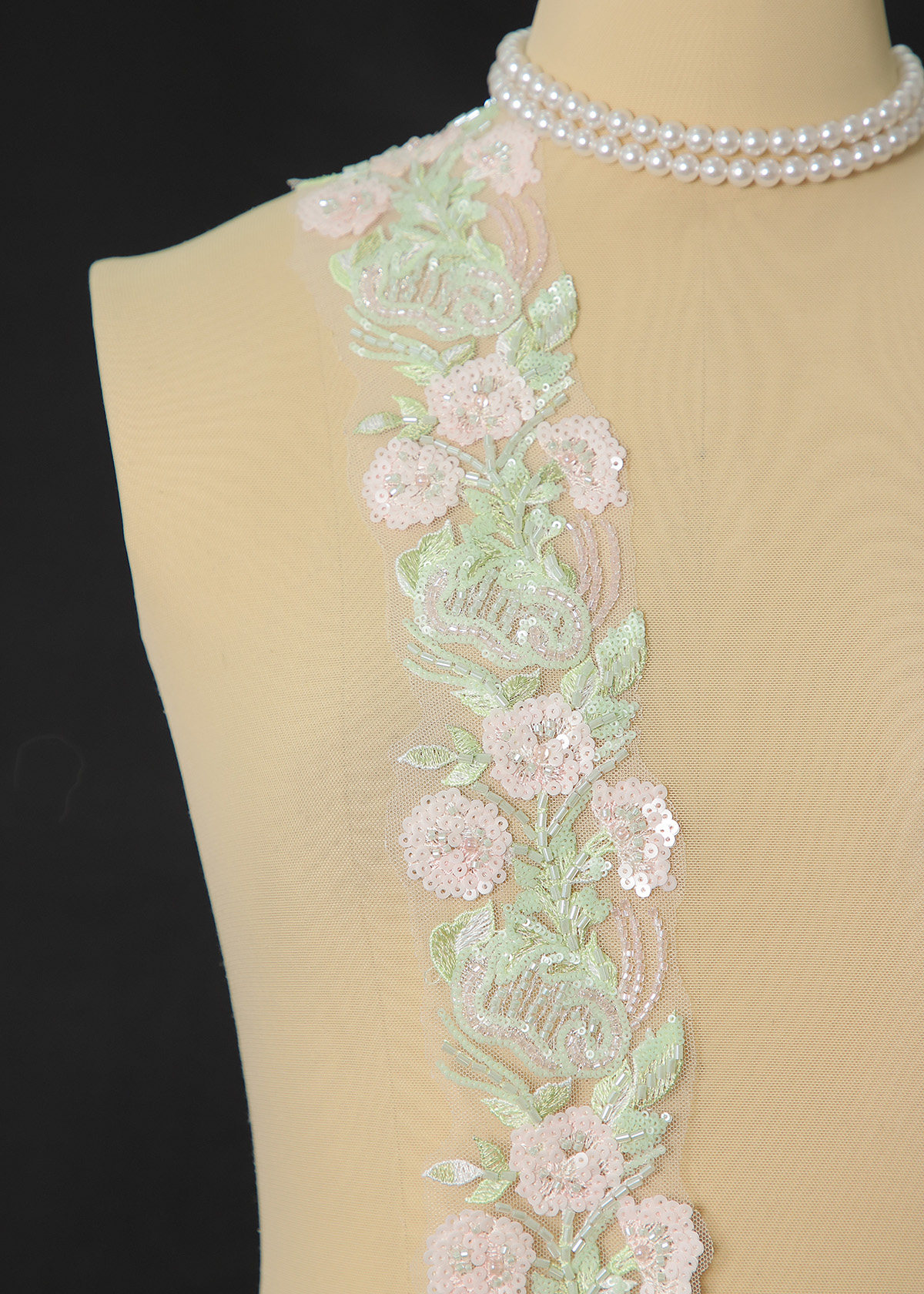 Yanzi lace bead trim (YZM165)