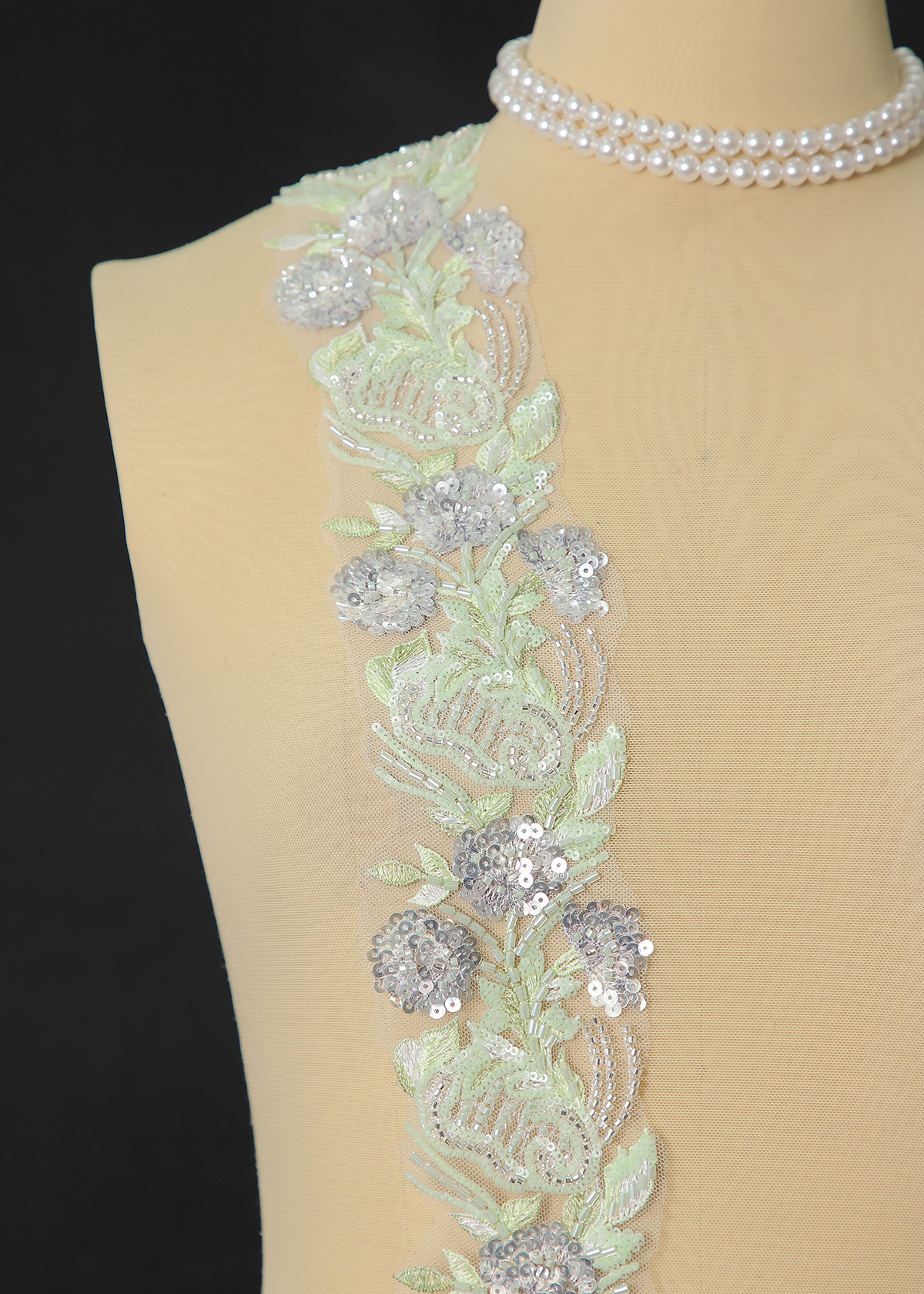 Yanzi lace bead trim (YZM165)