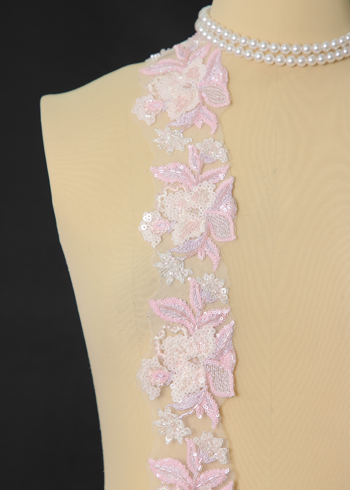 Yanzi lace bead trim (YZM162)