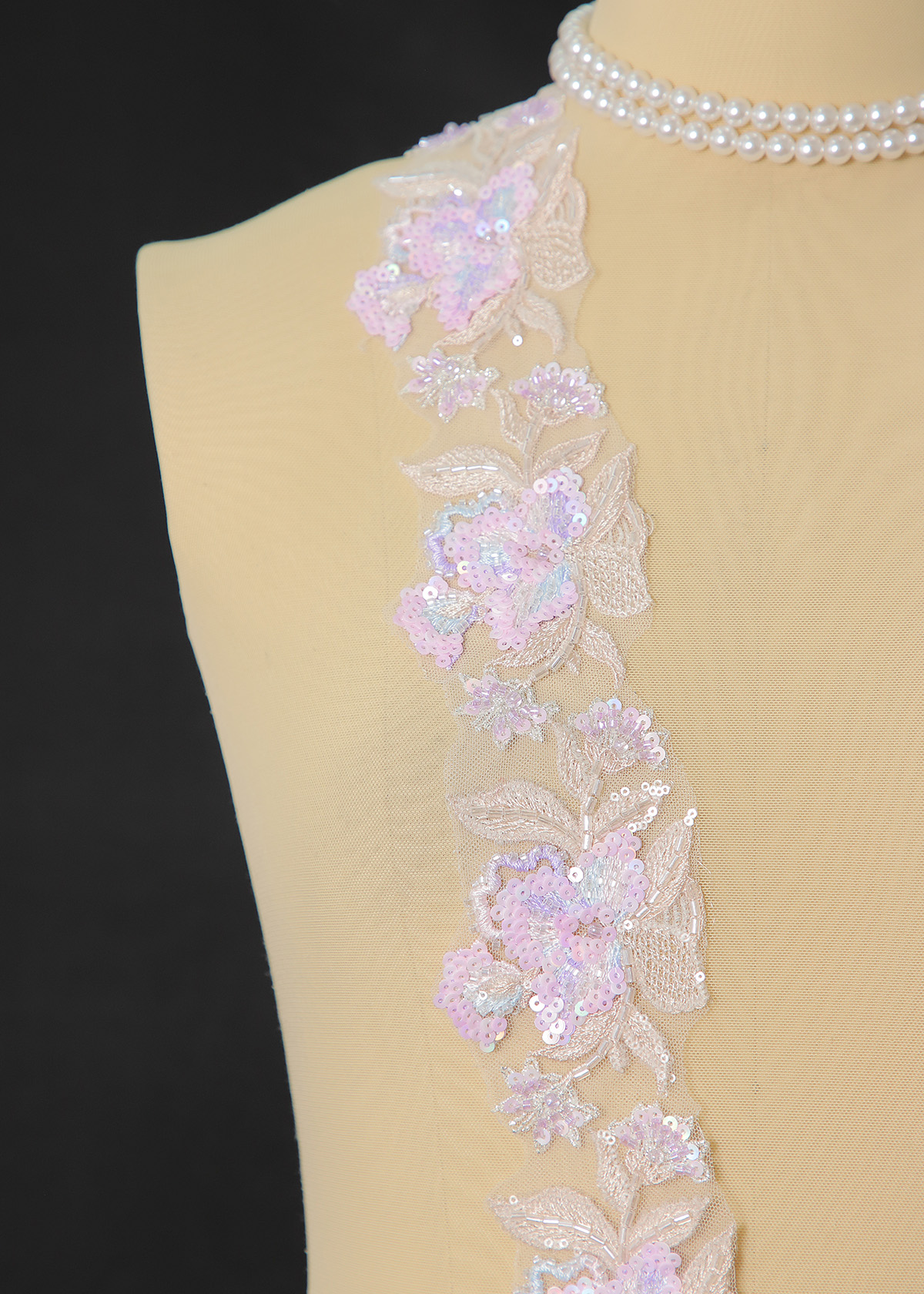 Yanzi lace bead trim (YZM162)