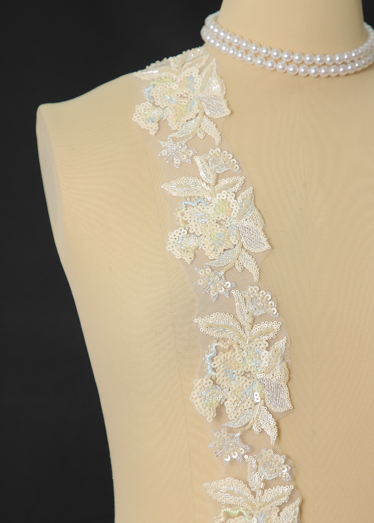 Yanzi lace bead trim (YZM162)
