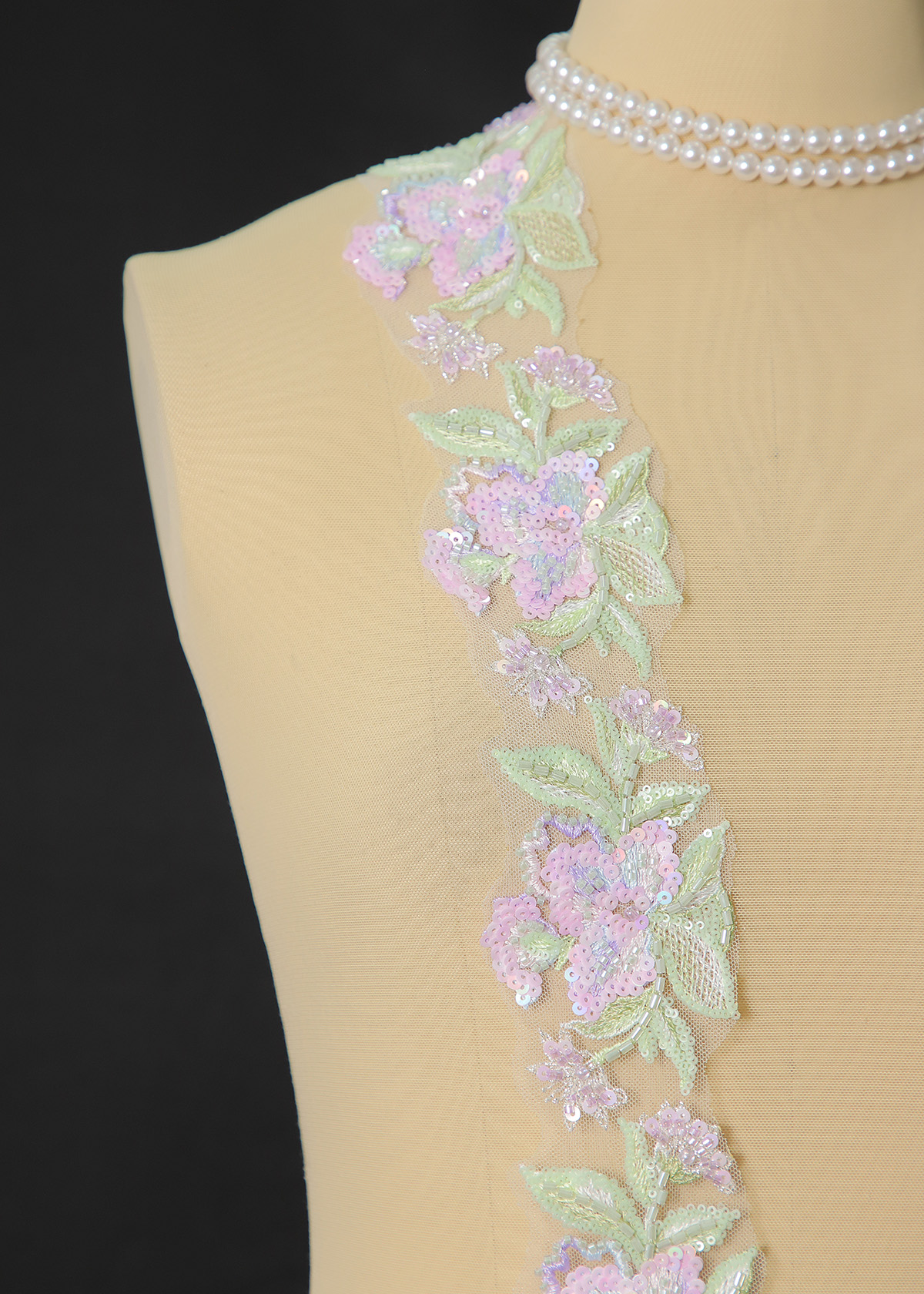 Yanzi lace bead trim (YZM162)