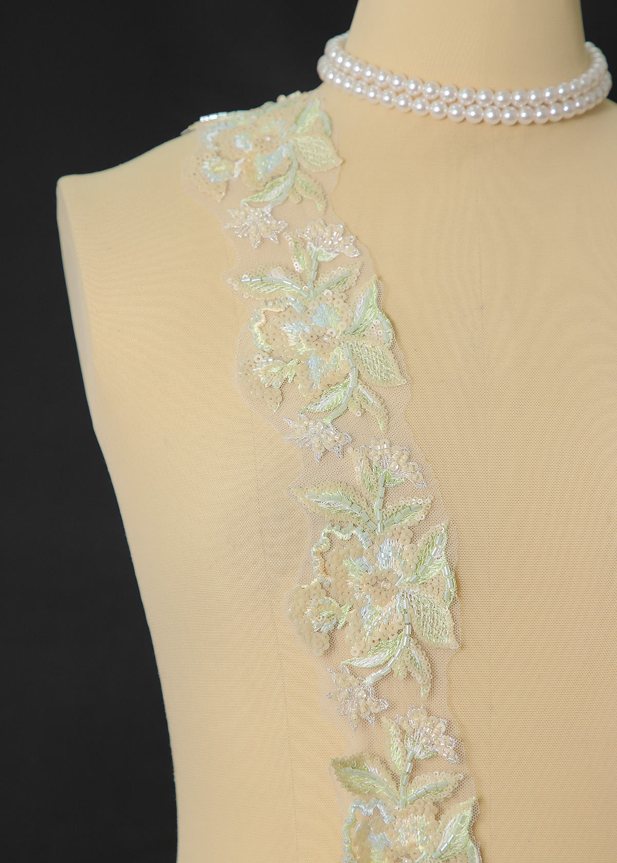 Yanzi lace bead trim (YZM162)