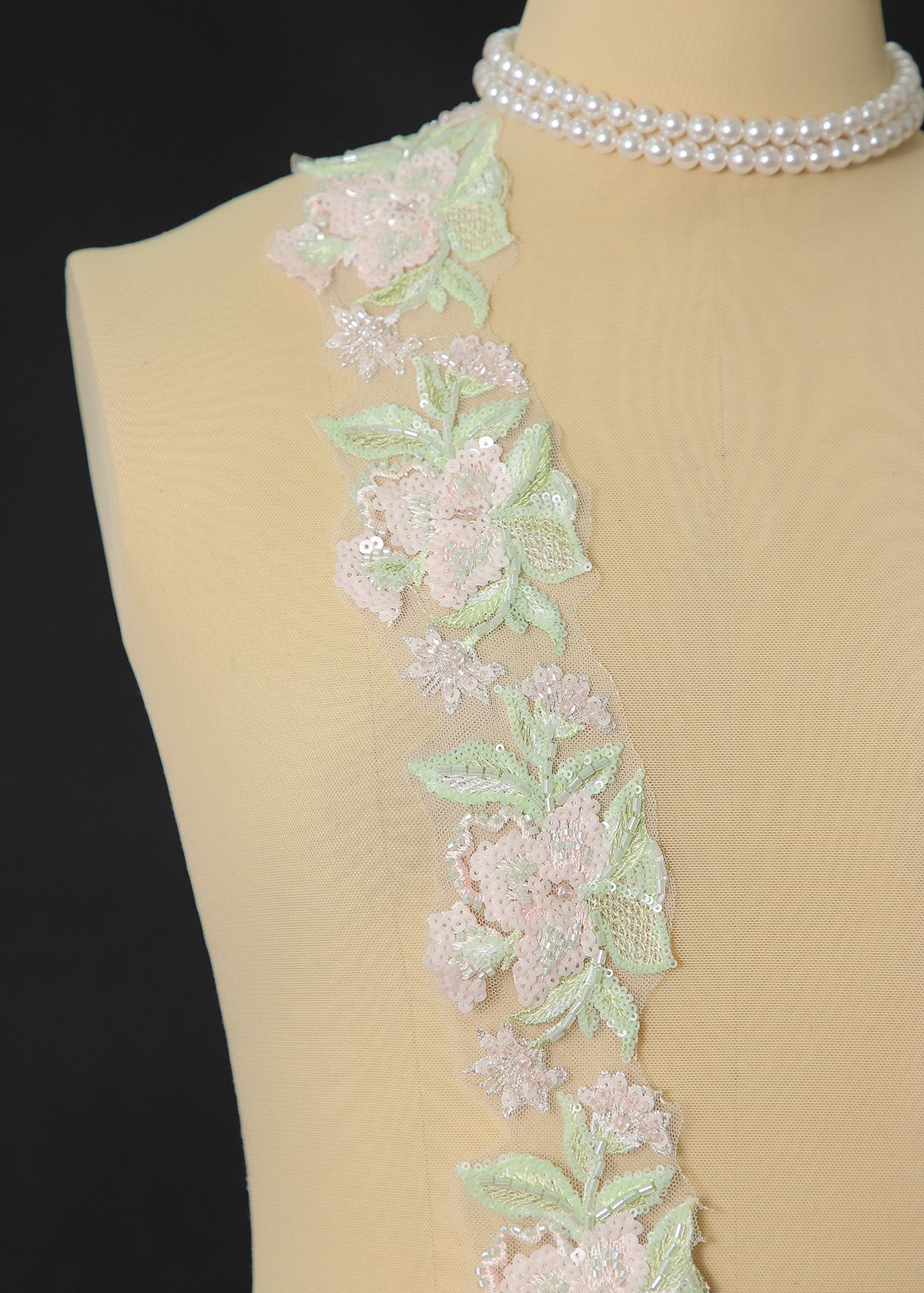 Yanzi lace bead trim (YZM162)