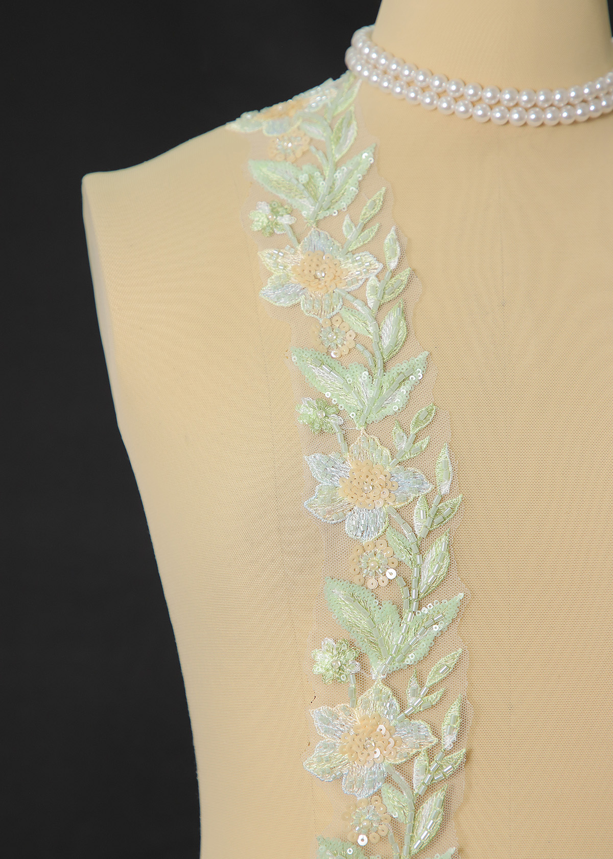 Yanzi lace bead trim (YZM168)