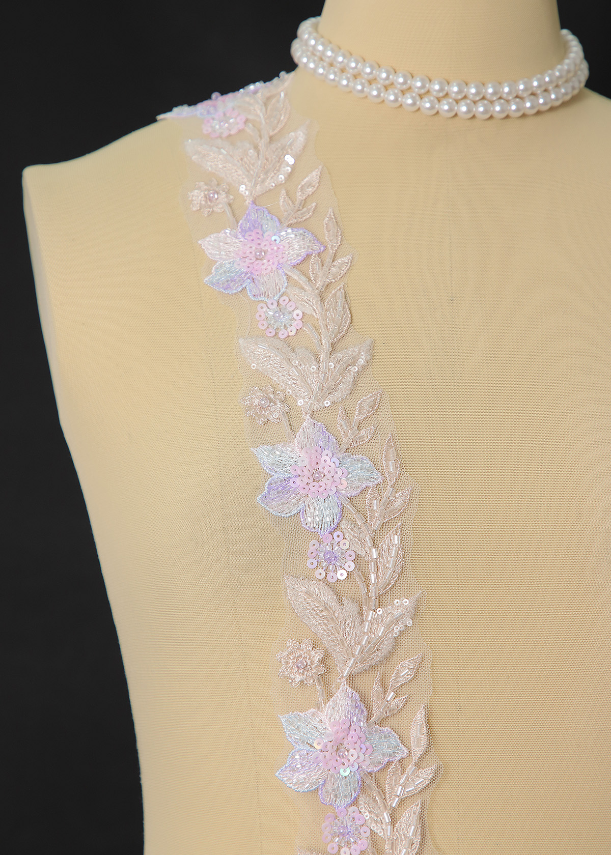 Yanzi lace bead trim (YZM168)
